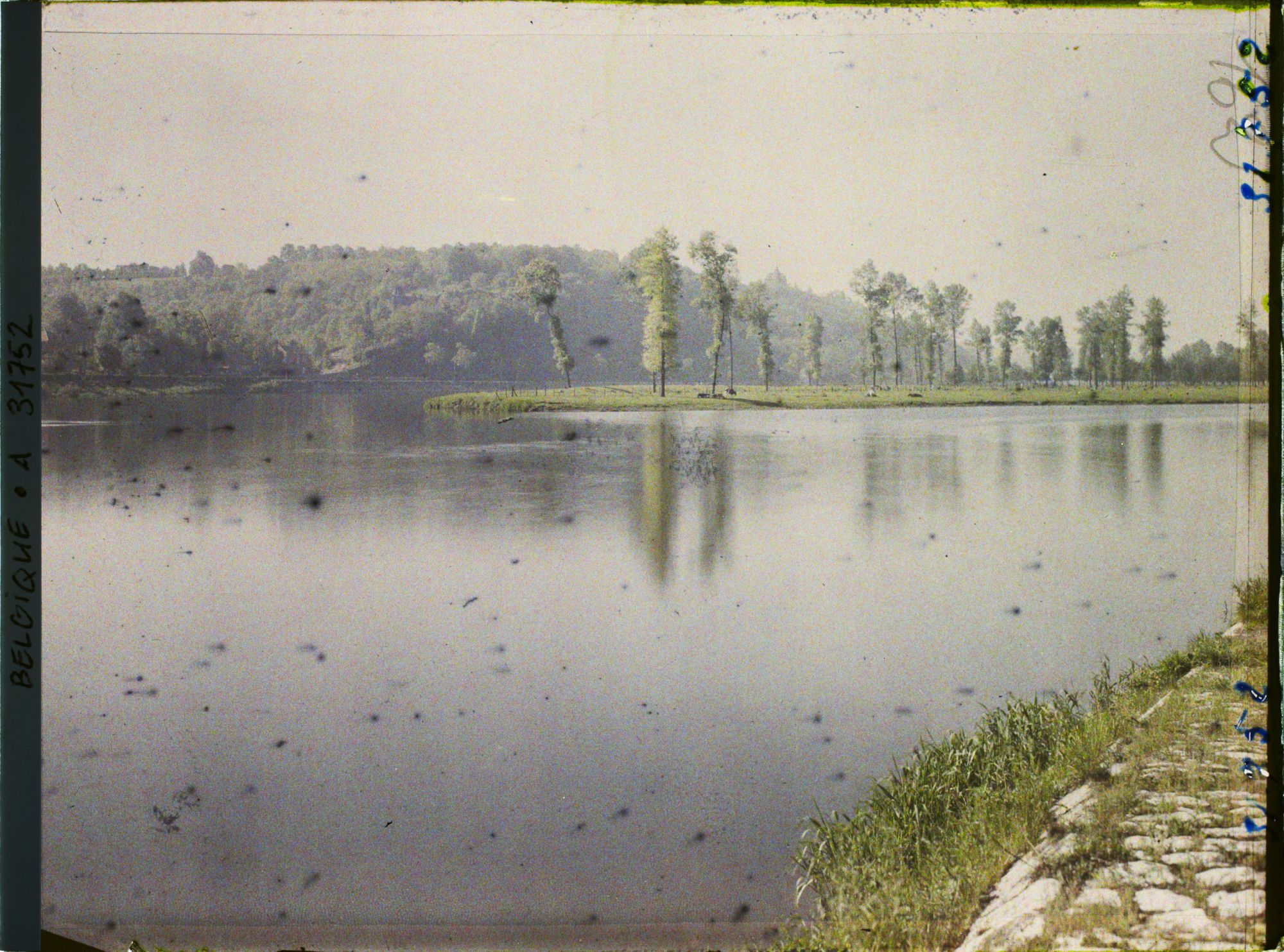 Image représentant Belgique, Argenteau, Paysage sur la Meuse amont