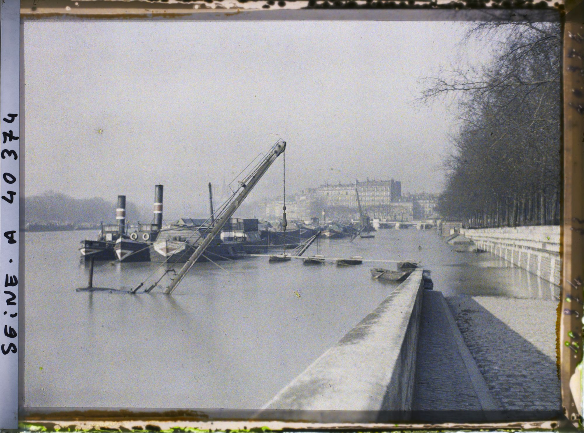 Image représentant La Seine en crue, port Henri IV