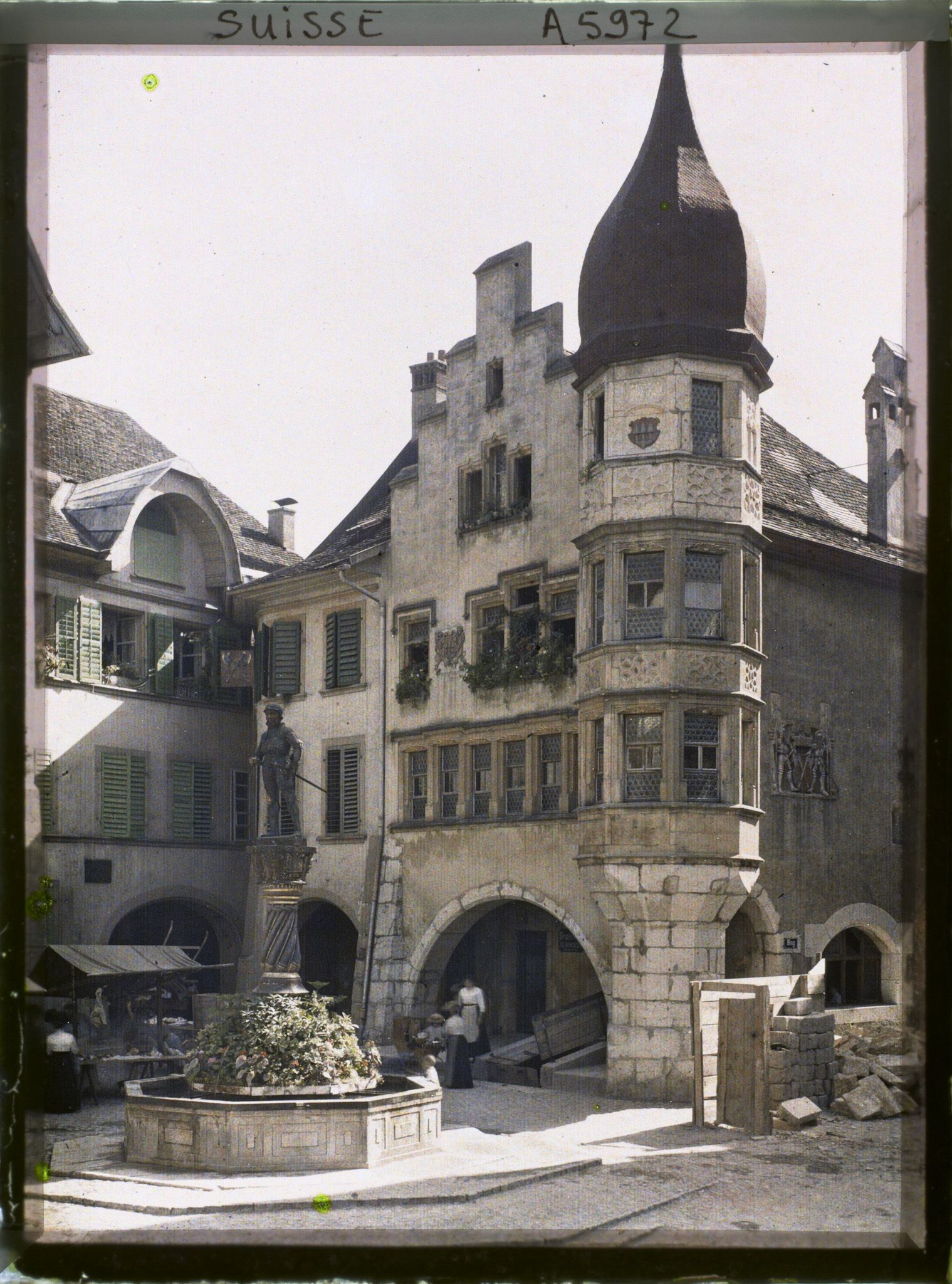 Image représentant La fontaine du banneret sur la place du Ring