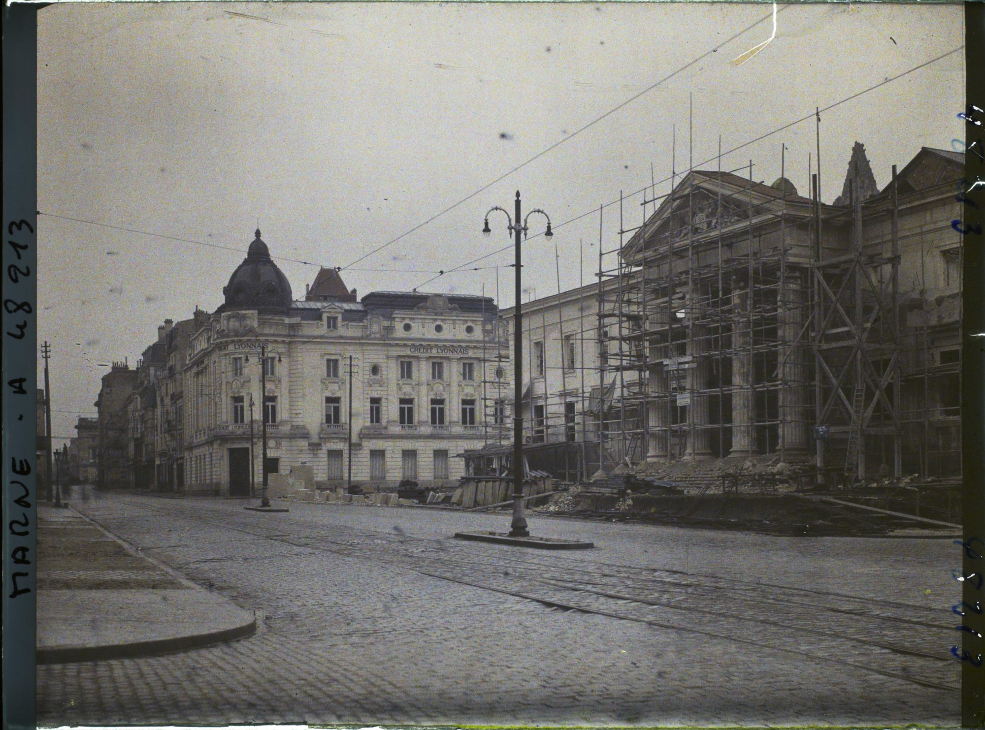 Image représentant France, Reims, Palais de Justice et Rue de Vesle