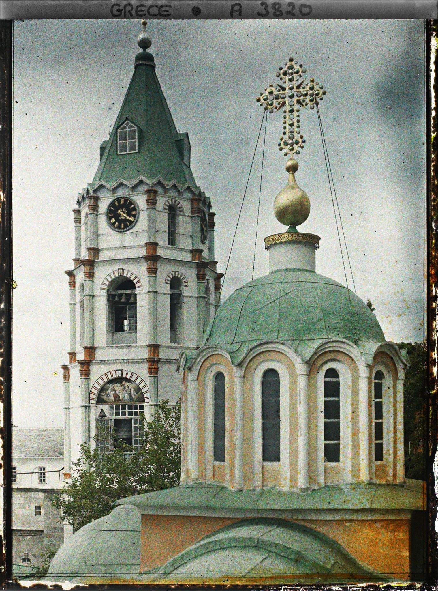 Image représentant Coupole et clocher du monastère de Saint-Panteleimon