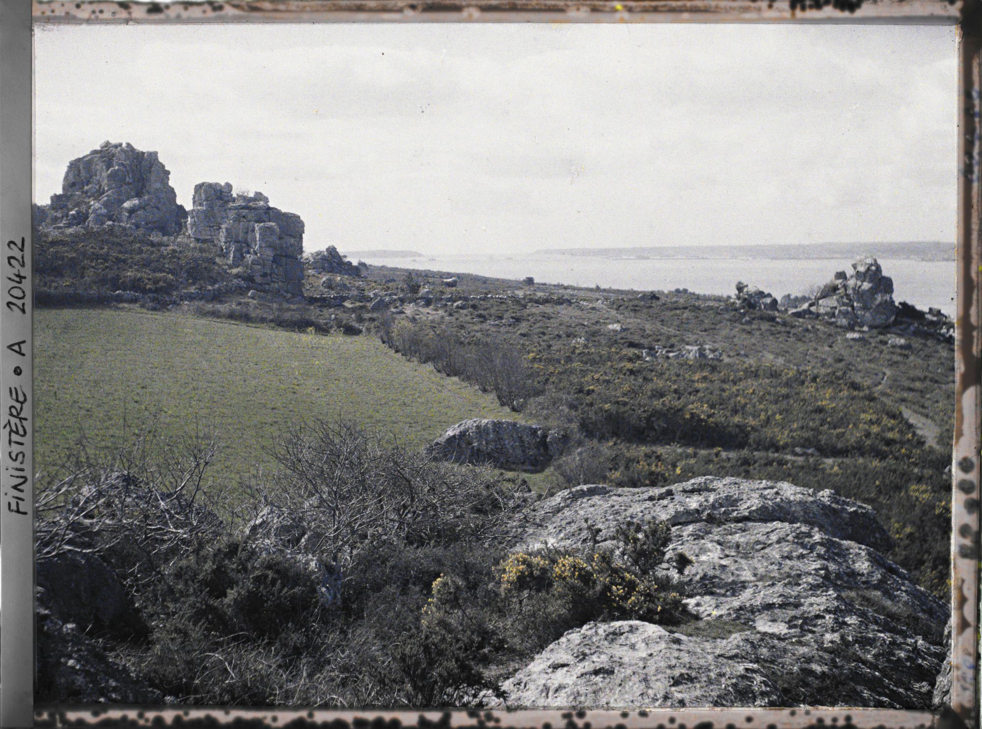Image représentant Paysage avec à l'arrière-plan la rade de Brest