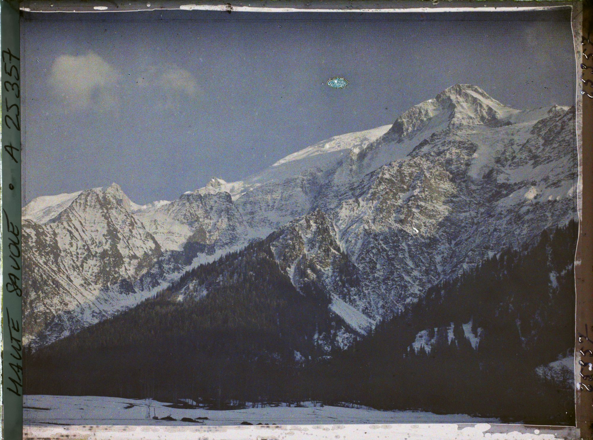 Image représentant France Les Alpes, Vallée de Chamonix ; Soleil Couchant s/le Dôme et l' Aiguille du Goûter