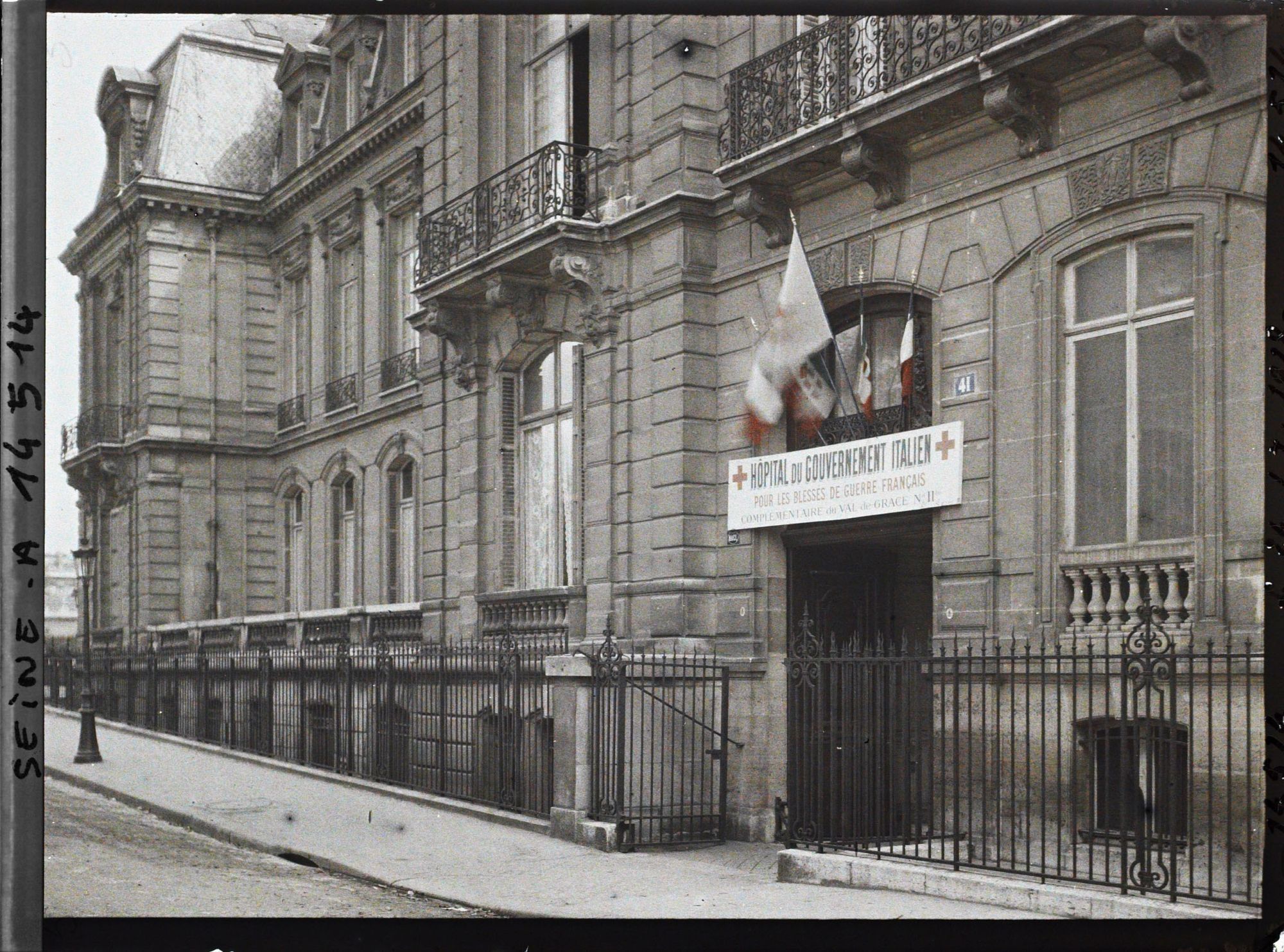 Image représentant Hôpital du gouvernement italien pour les blessés de guerre français, 41 quai d'Orsay