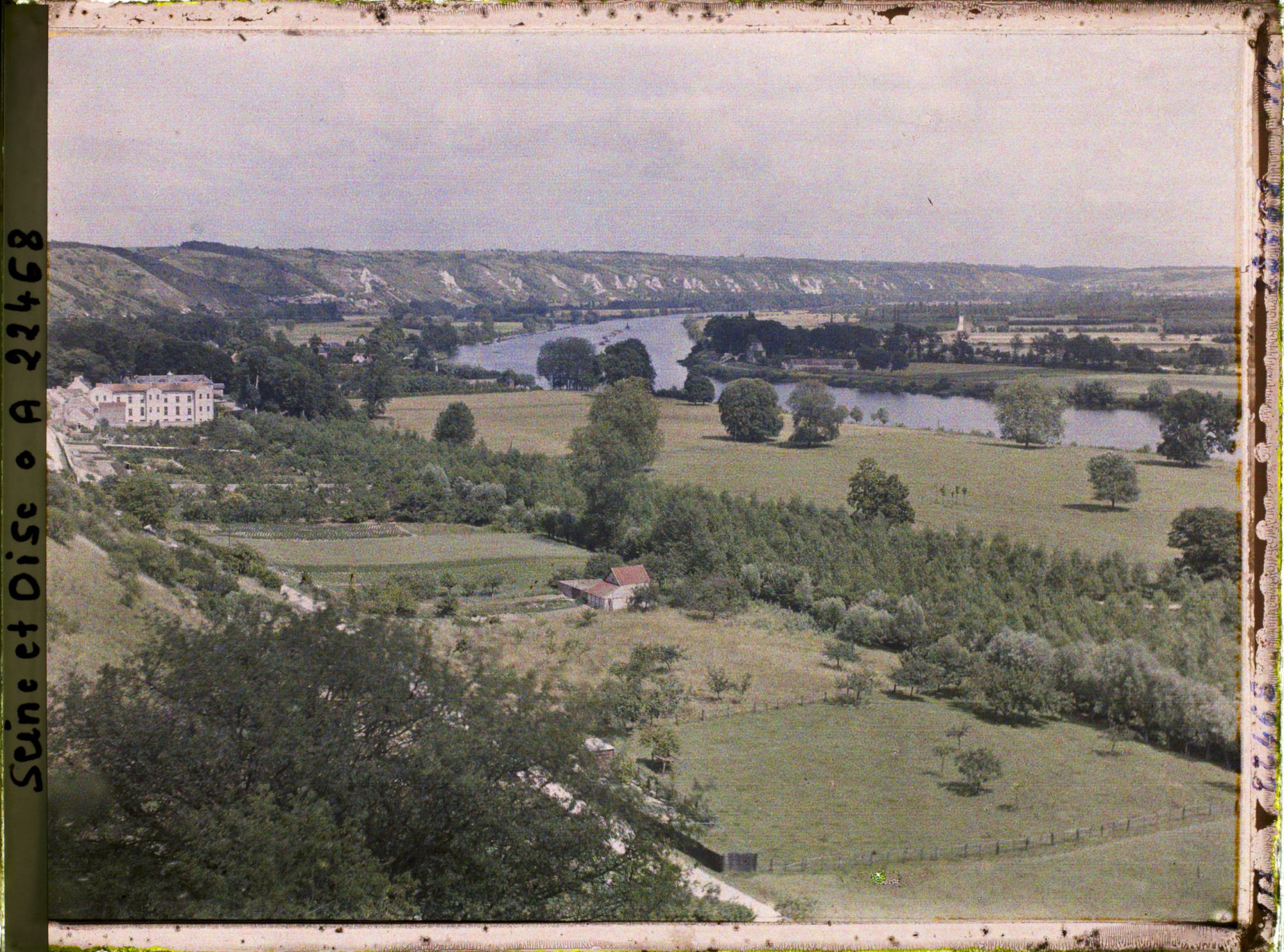Image représentant France, Roche Guyon, La Seine à la Roche-Guyon, vue vers l'Amont