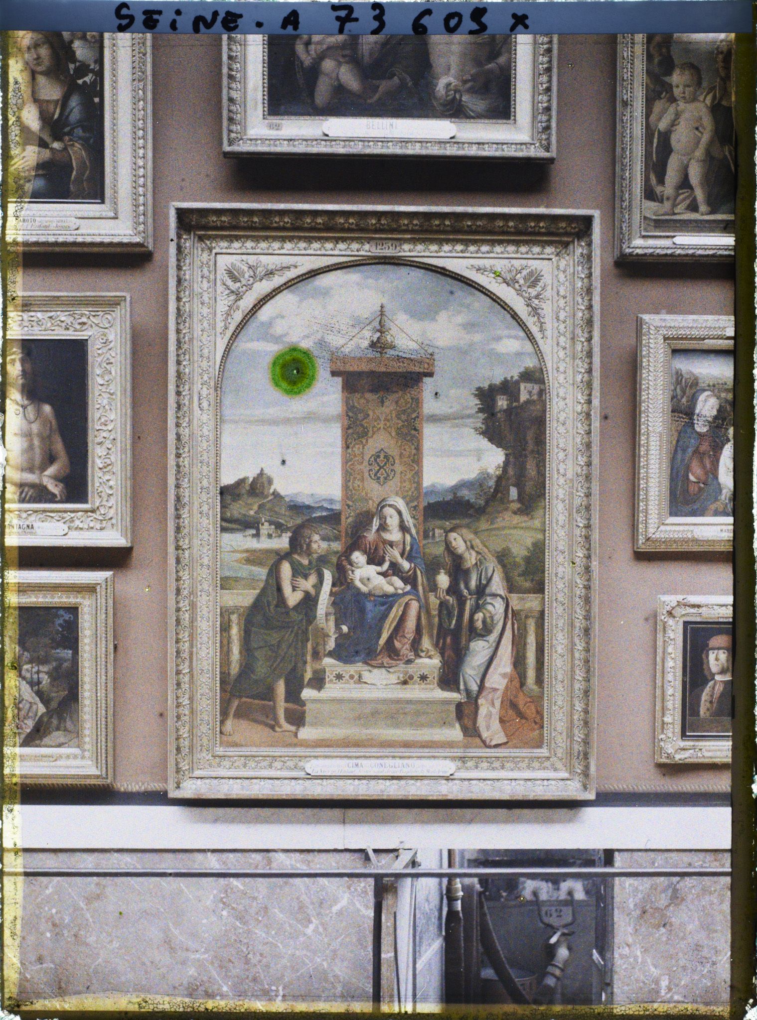 Image représentant La Vierge et l'Enfant entre saint Jean-Baptiste et sainte Marie-Madeleine, Cima da Conegliano, musée du Louvre