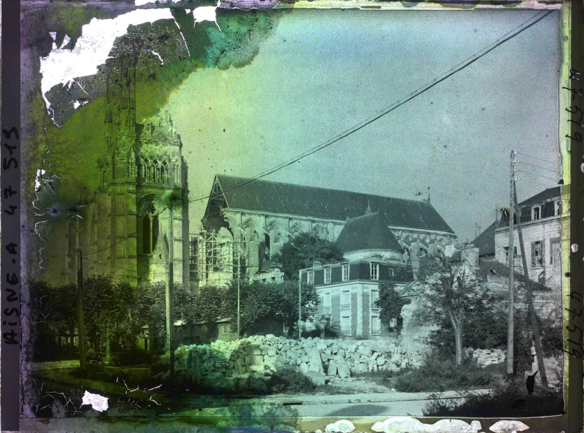 Image représentant France, Soissons, Cathédrale, face Sud Ouest