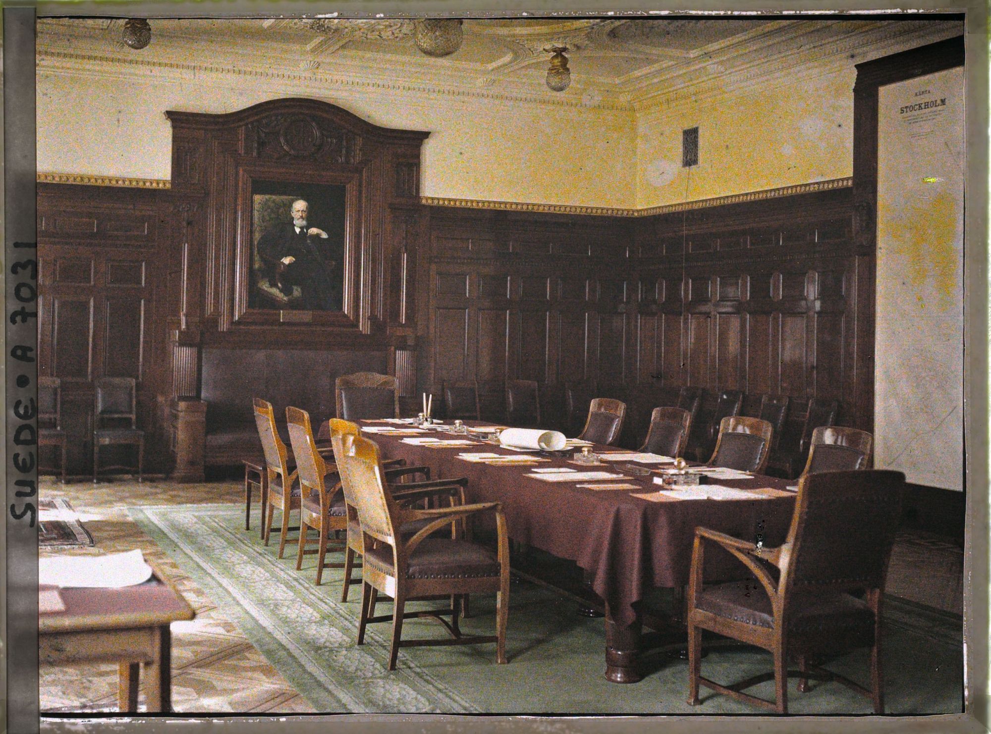 Image représentant La salle de réunion de la Banque de Suède