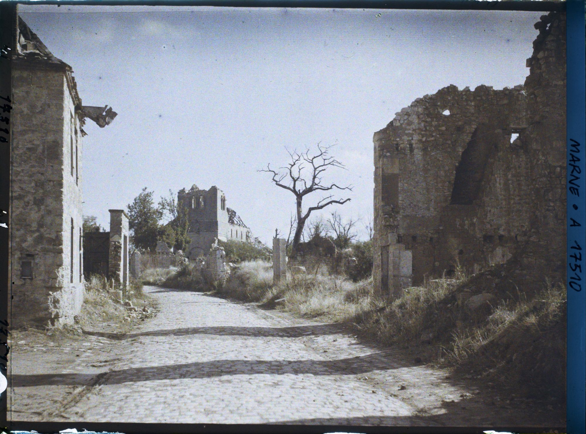Image représentant France, St Théry, La rue principale et l'Eglise