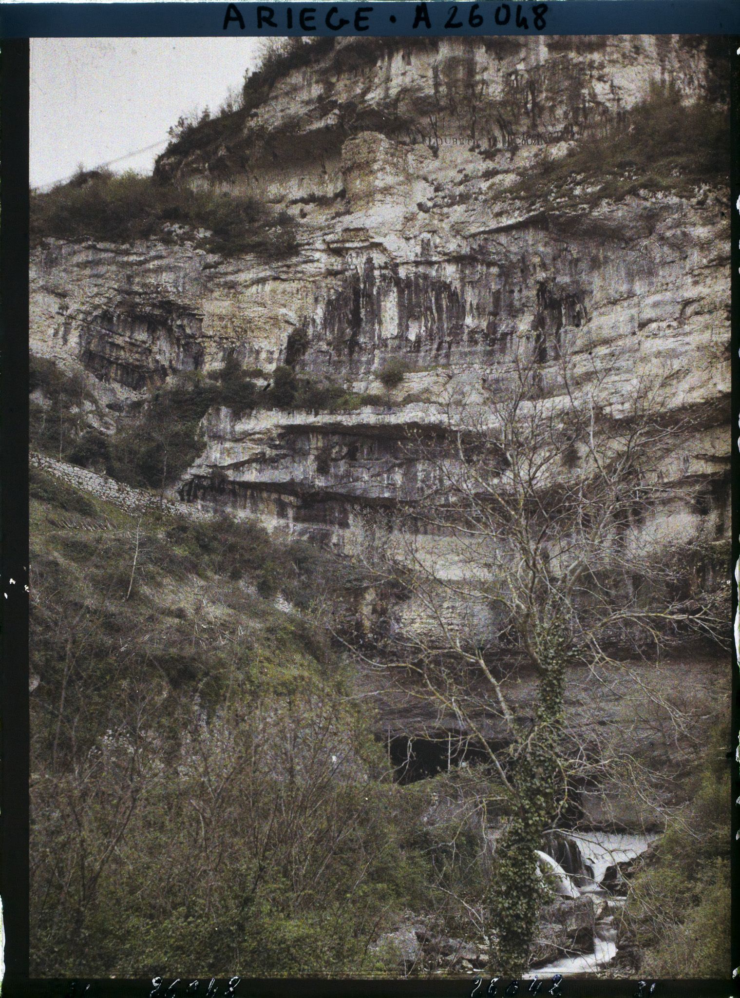 Image représentant La paroi aval du Mas-d'Azil