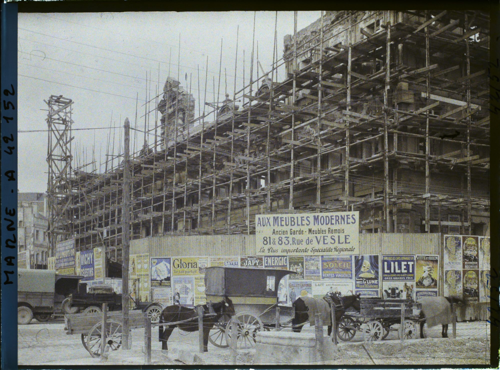 Image représentant France, Reims, L'Hôtel de Ville, ensemble des travaux