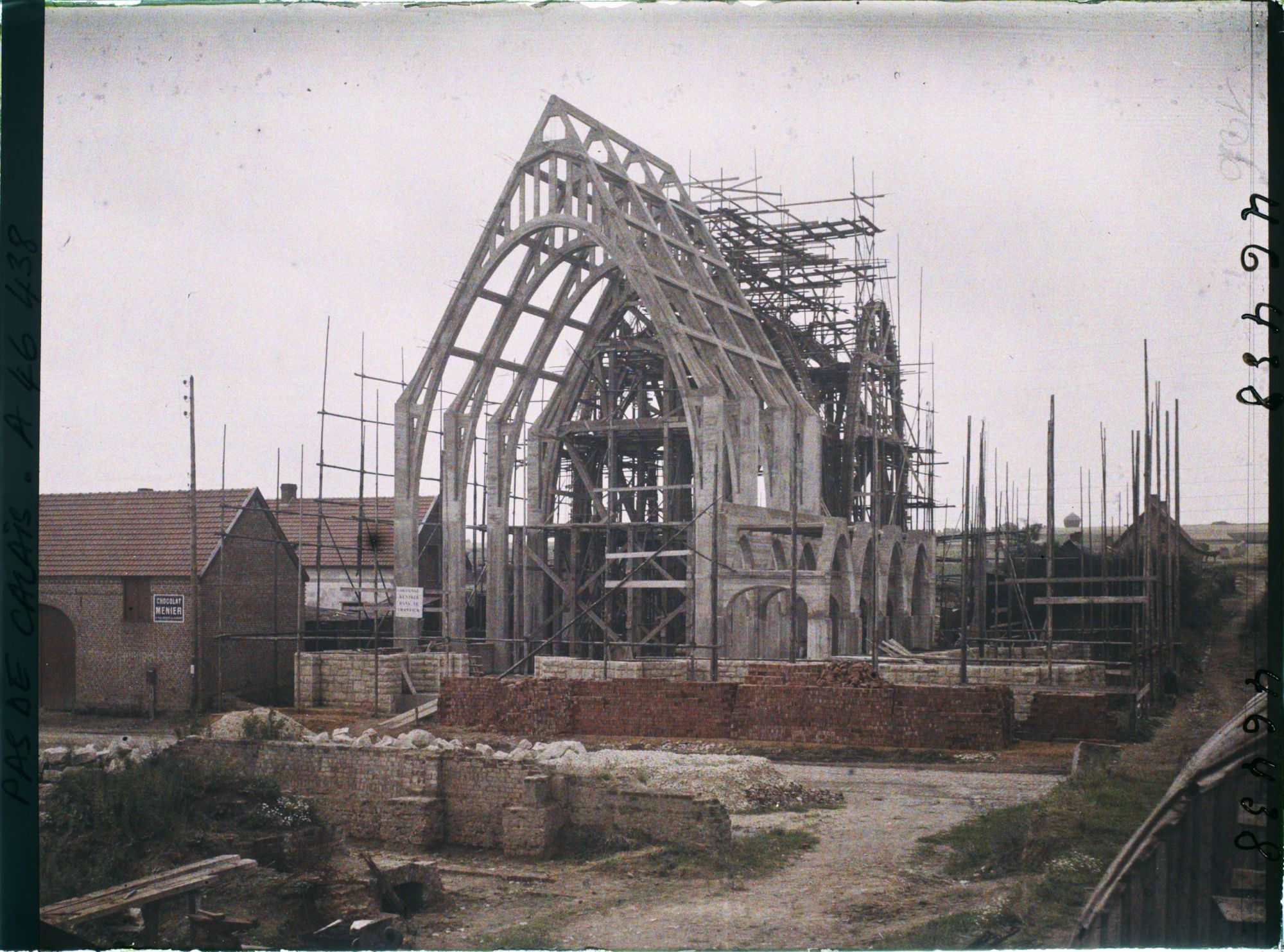 Image représentant France, Ablain St Nazaire, Eglise en construction