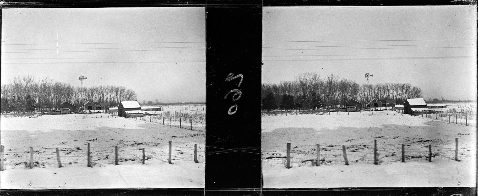 Image représentant Le paysage enneigé vu du train