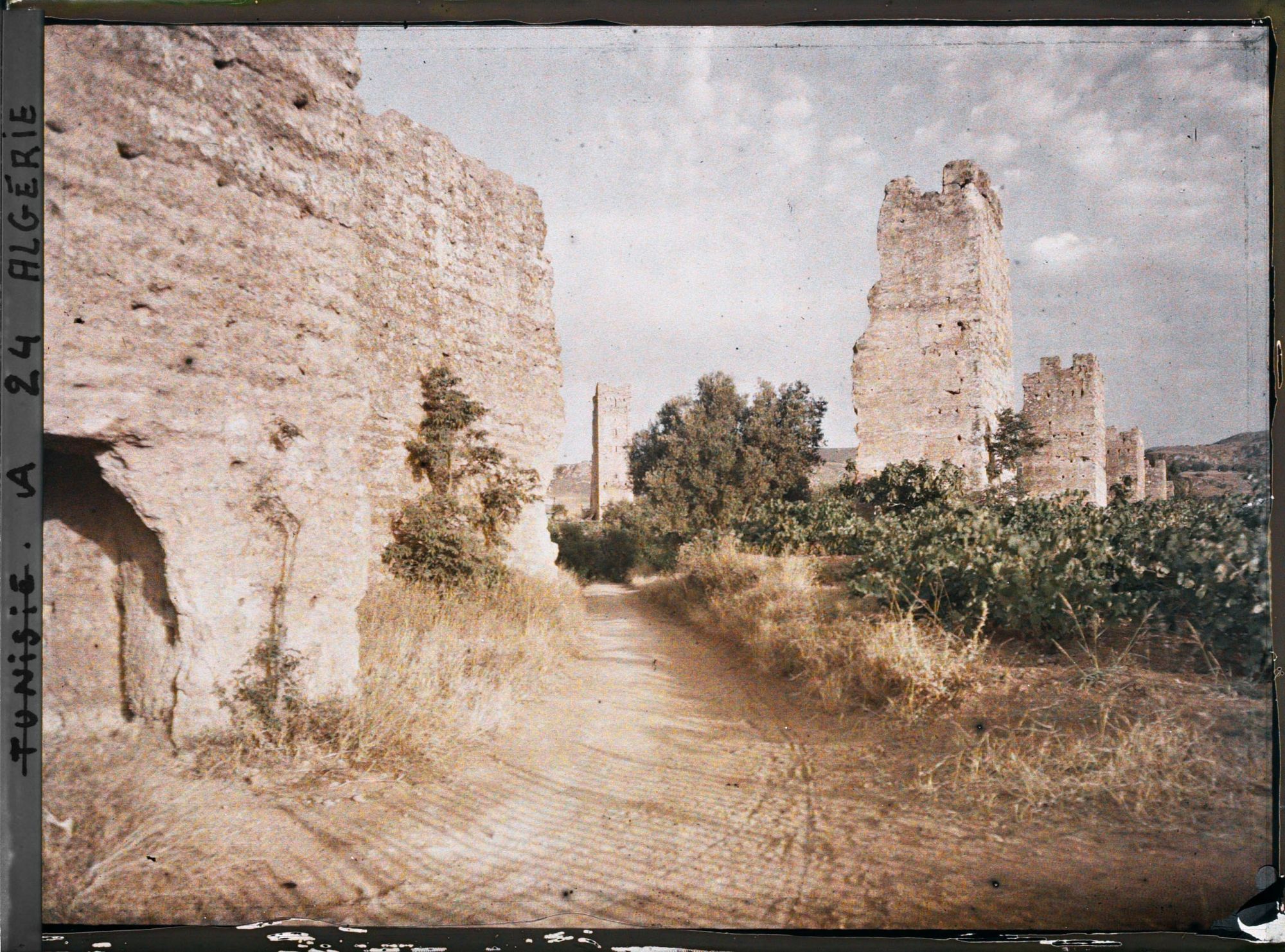 Image représentant Les ruines de l'enceinte de la ville de Mansoura