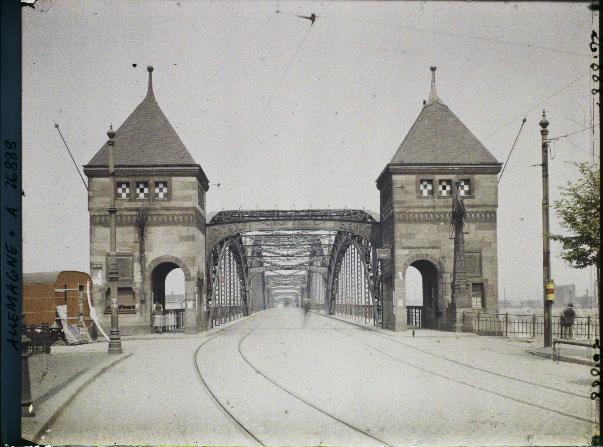 Image représentant Allemagne, Duisburg, Occupation Française Entrée du Grand pont s/ la Rhur