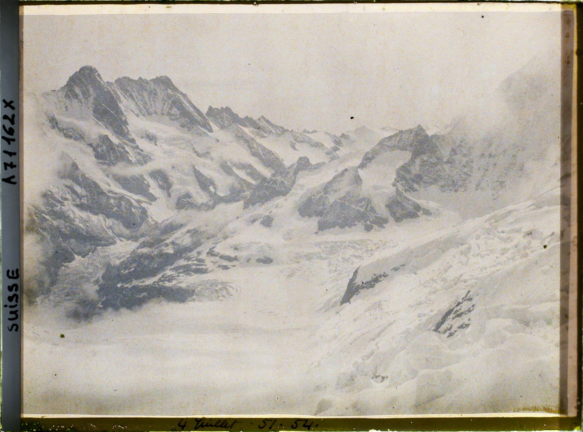 Image représentant Panorama de l'Eismeer depuis la station Eismeer du train du Jungfraujoch