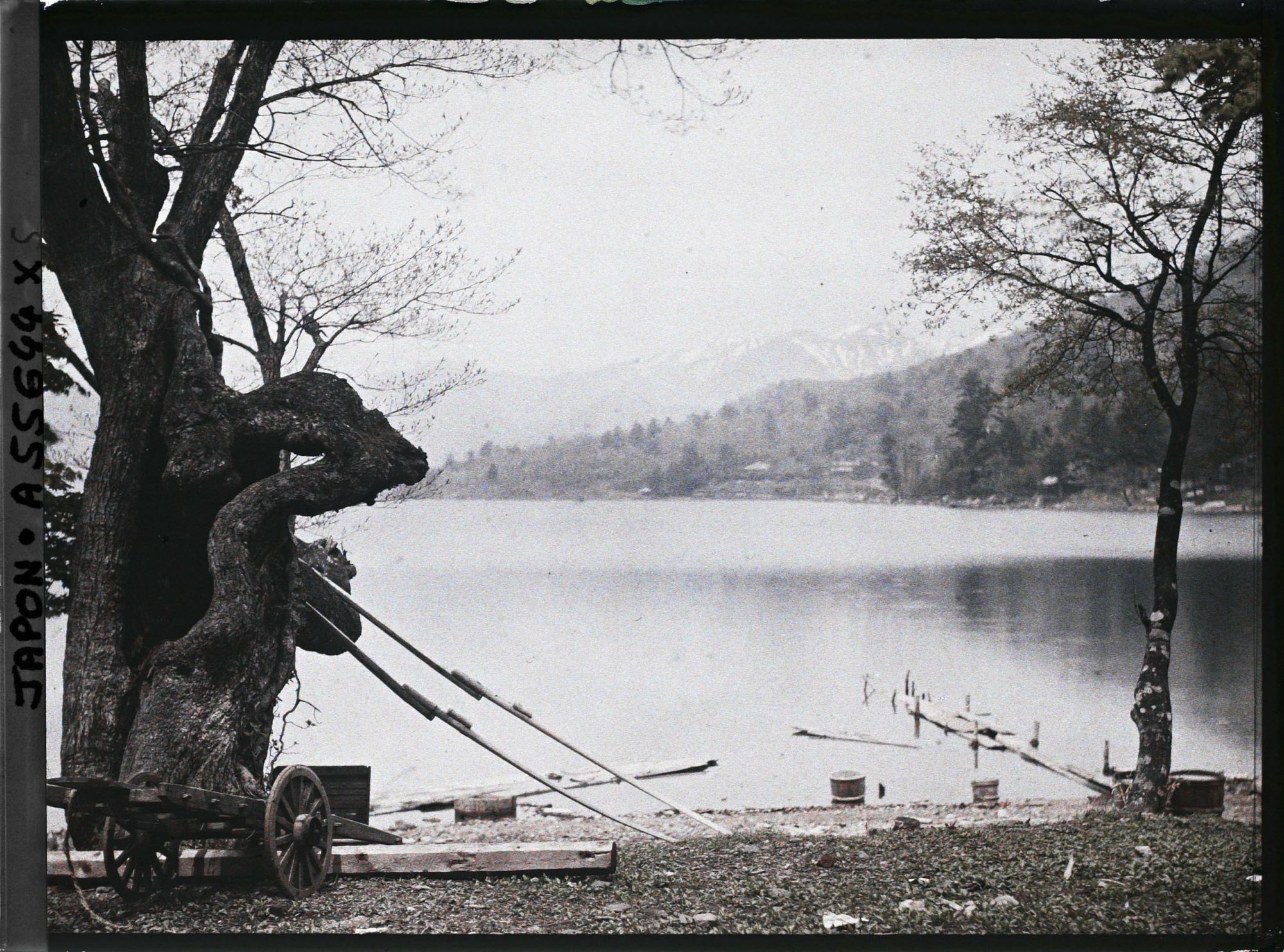 Image représentant Les bords du lac Chuzenji depuis la plage d'Utaga-hama