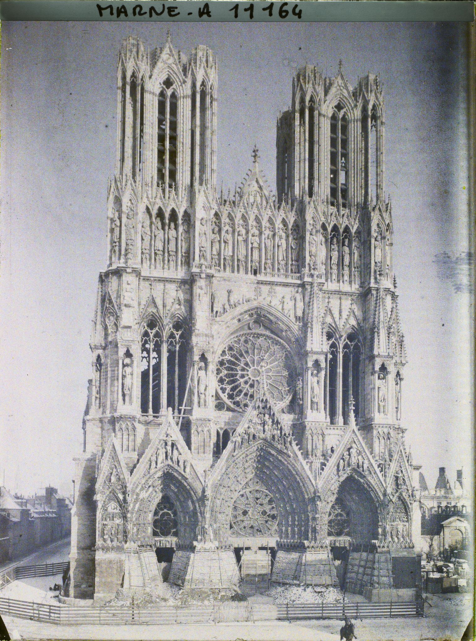 Image représentant La façade de Notre-Dame de Reims