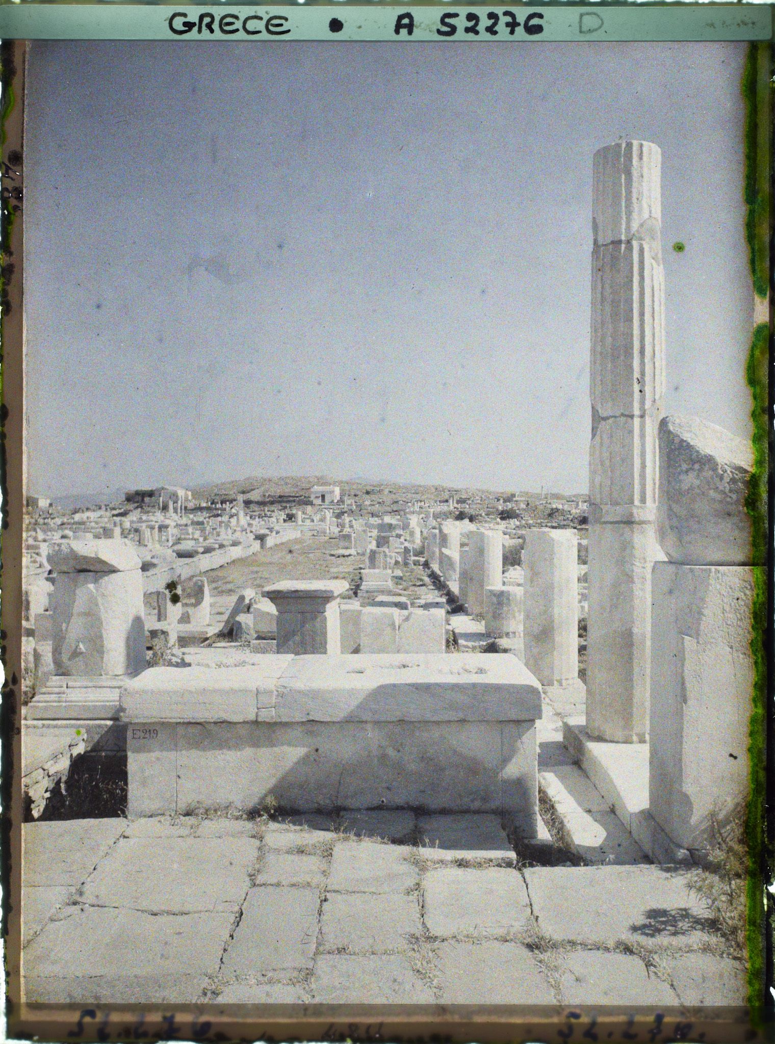 Image représentant Quartier du Hieron (sanctuaire) d'Apollon, l'avenue des Processions conduisant au Hieron (direction nord)