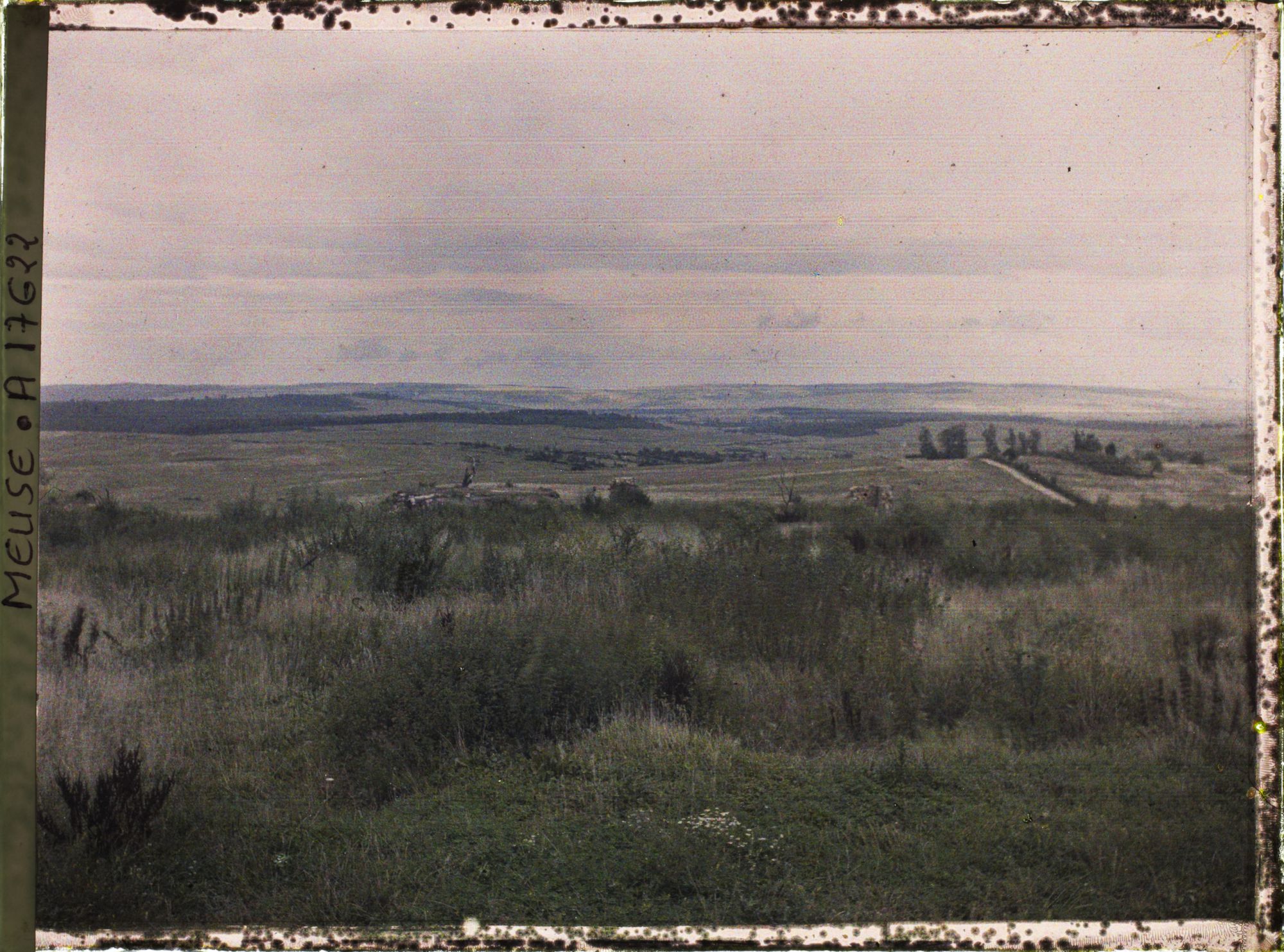 Image représentant France, Montfaucon, Les Hauts de Meuse pris de Montfaucon vers l'est