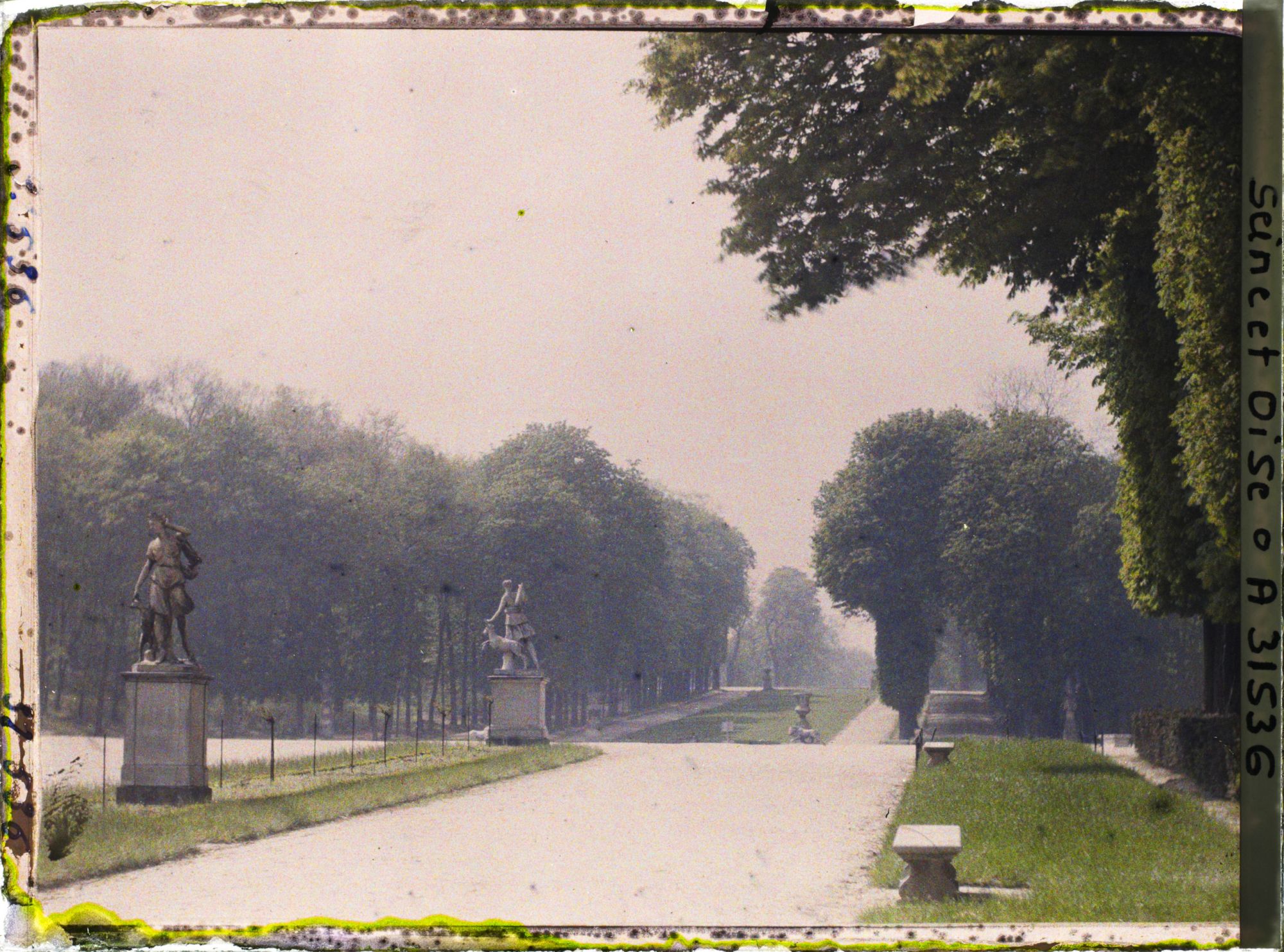Image représentant L'allée des Statues et le Tapis Vert à l'arrière-plan