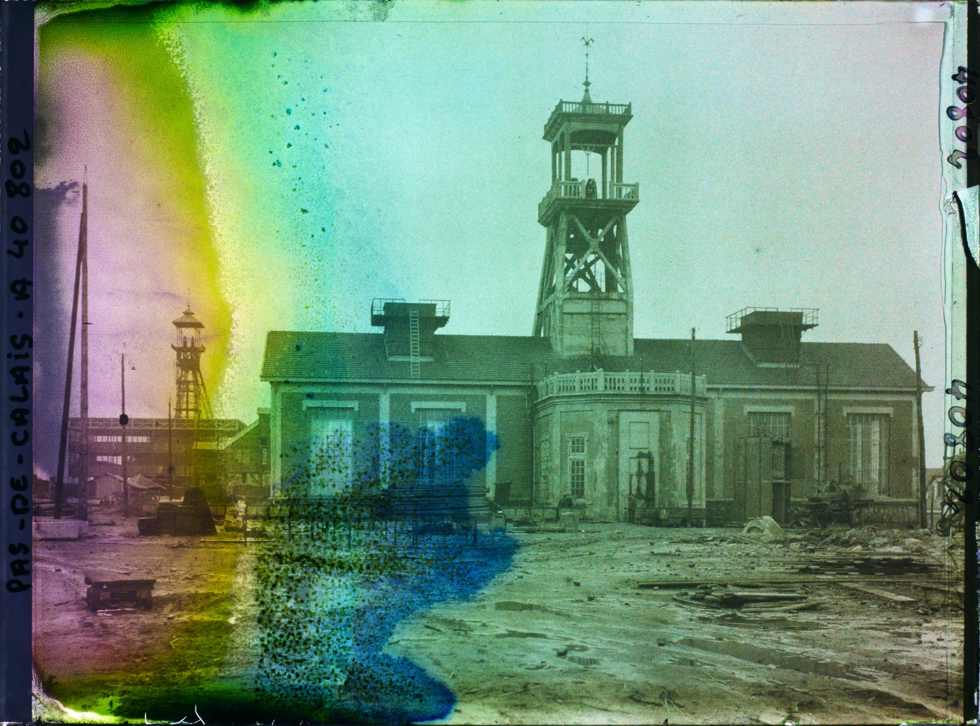 Image représentant France, Lens, Mine du Grand Condé, les puits N° 2 et 2 bis