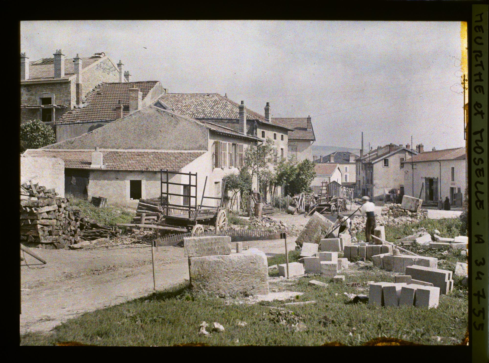 Image représentant France, Pagny s/ Moselle, Tailleurs de pierres et maisons neuves