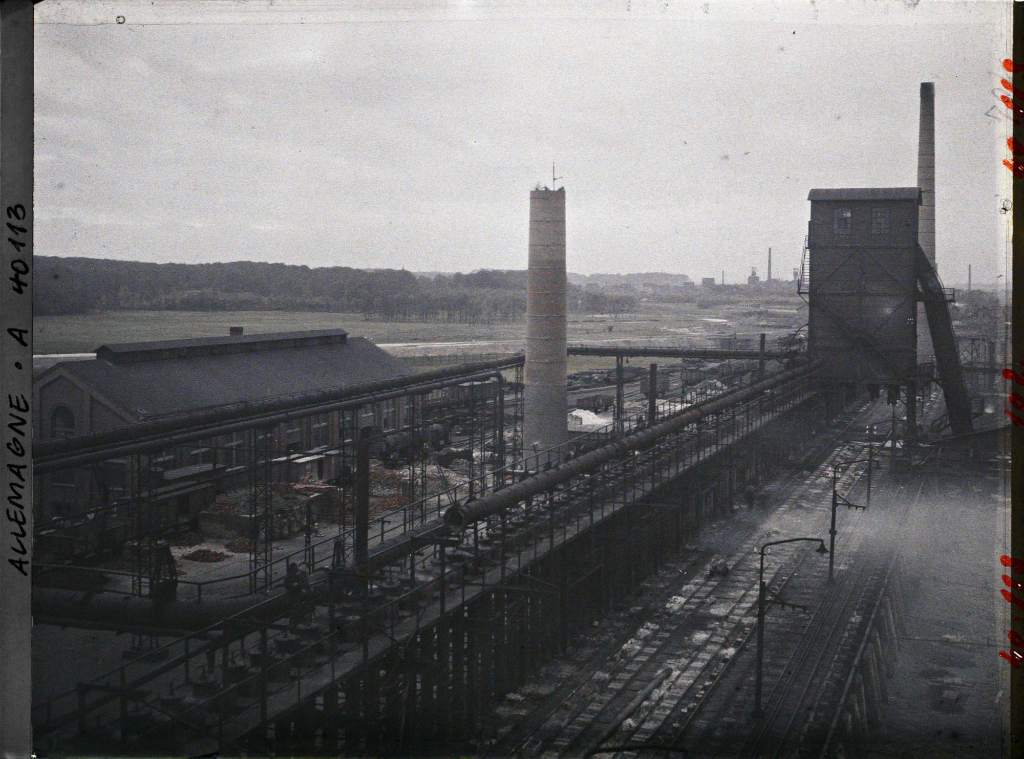 Image représentant Prusse, Ickern Vicktor, Vue panoramique sur les fours à Coke (batterie C.D.)