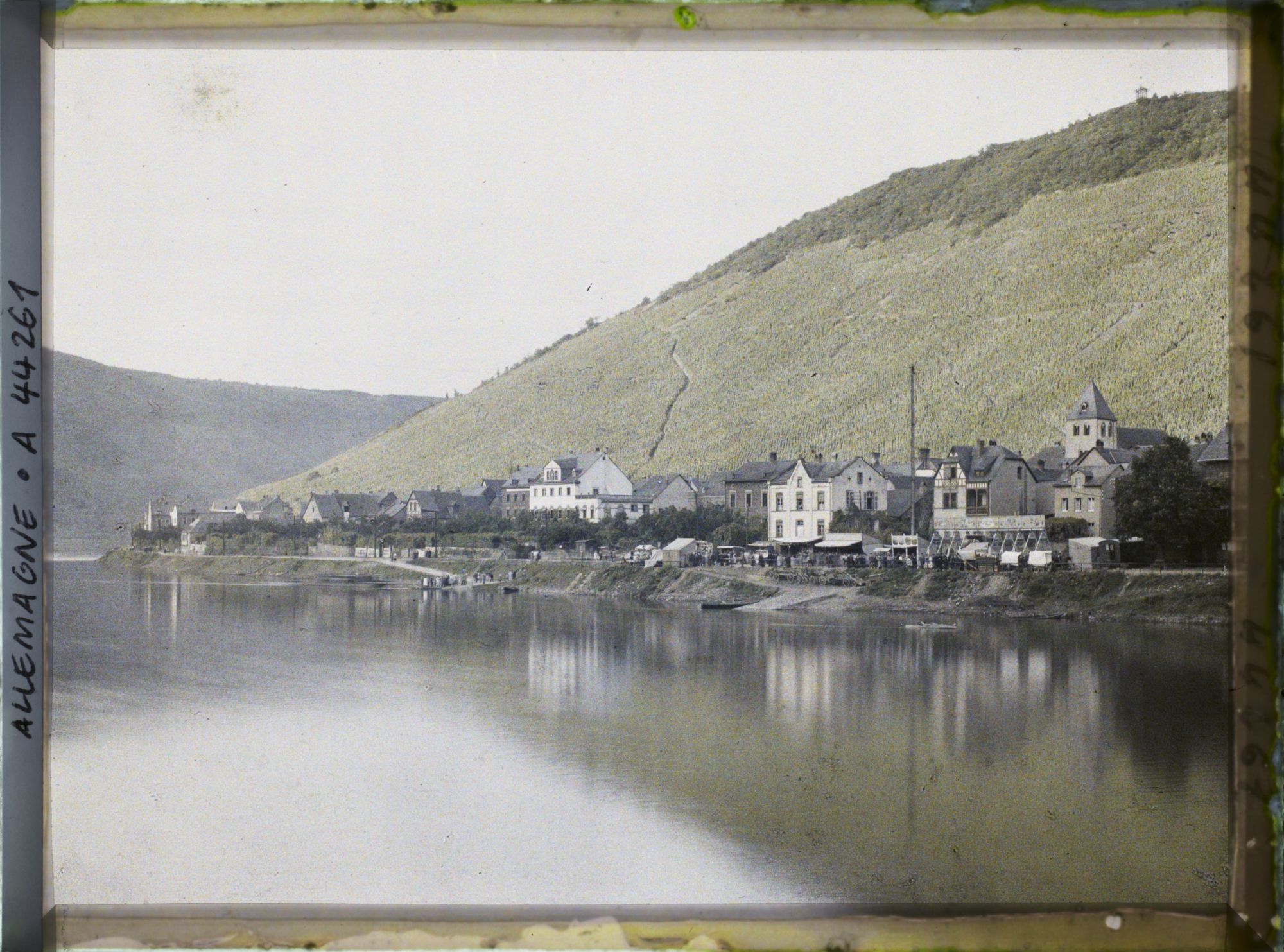 Image représentant Allemagne, Cochem (Moselle), La Moselle et le village de Cond