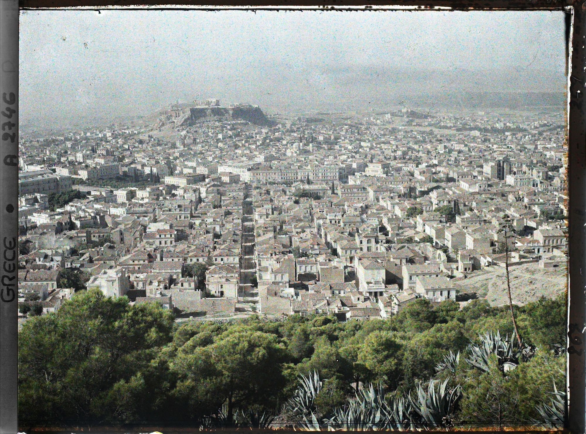 Image représentant Panorama sur la ville vers l'Acropole, depuis le Mont Lycabette