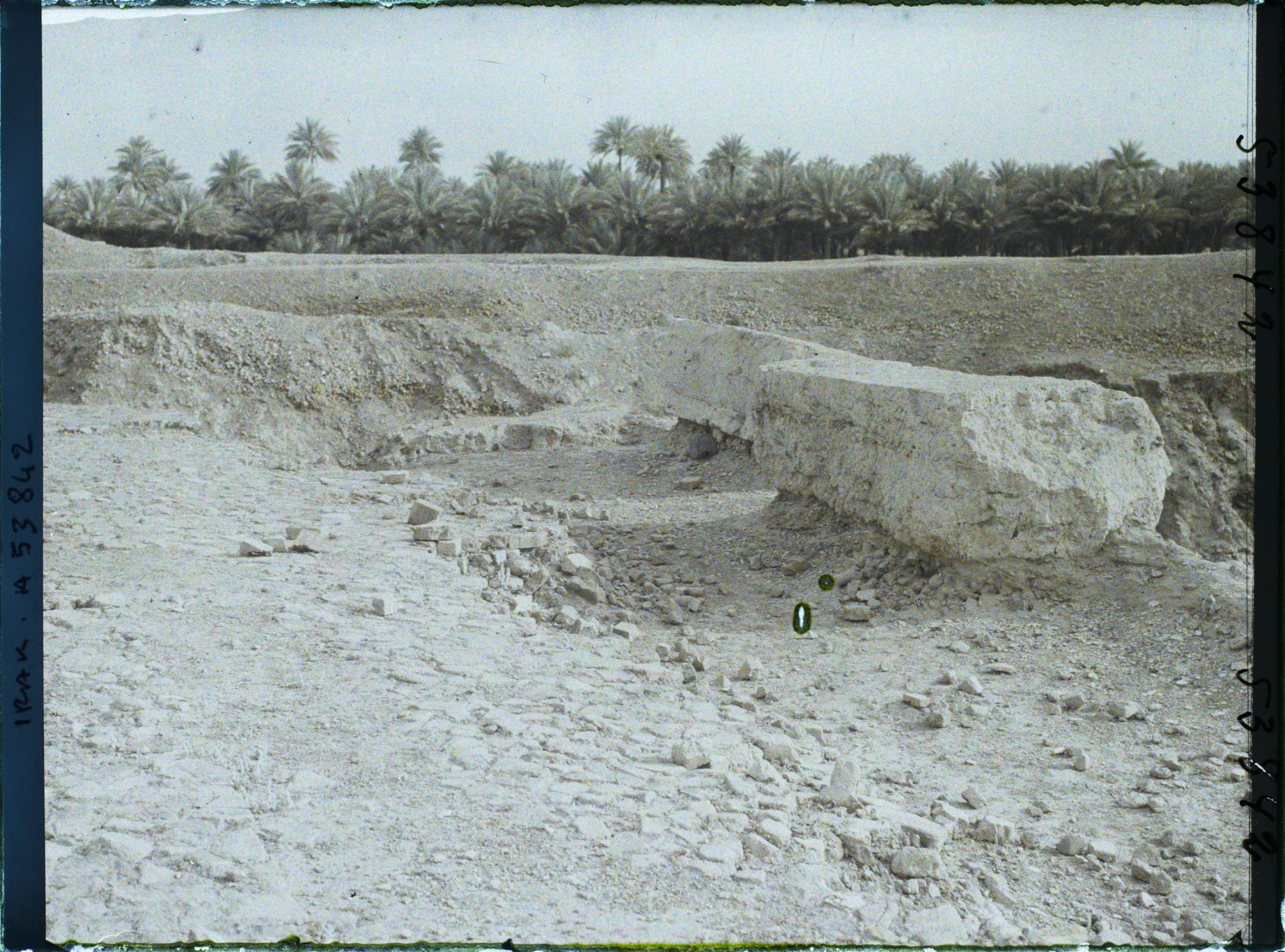 Image représentant Pierres calcaires bordant la voie processionnelle ou voie sacrée, ouverte par la porte d'Ishtar (VIe siècle avant J.-C.)