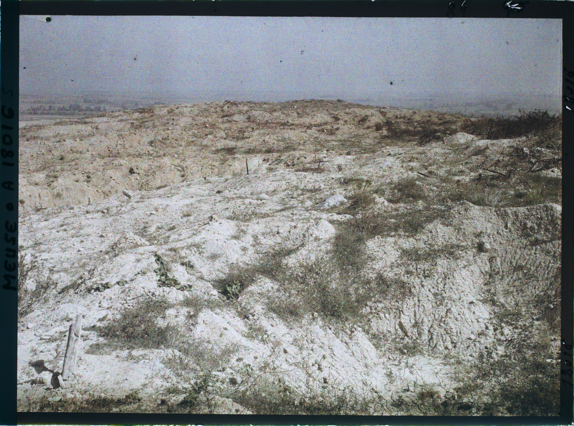 Image représentant France, Les Eparges, Terrain bouleversé par les Obus