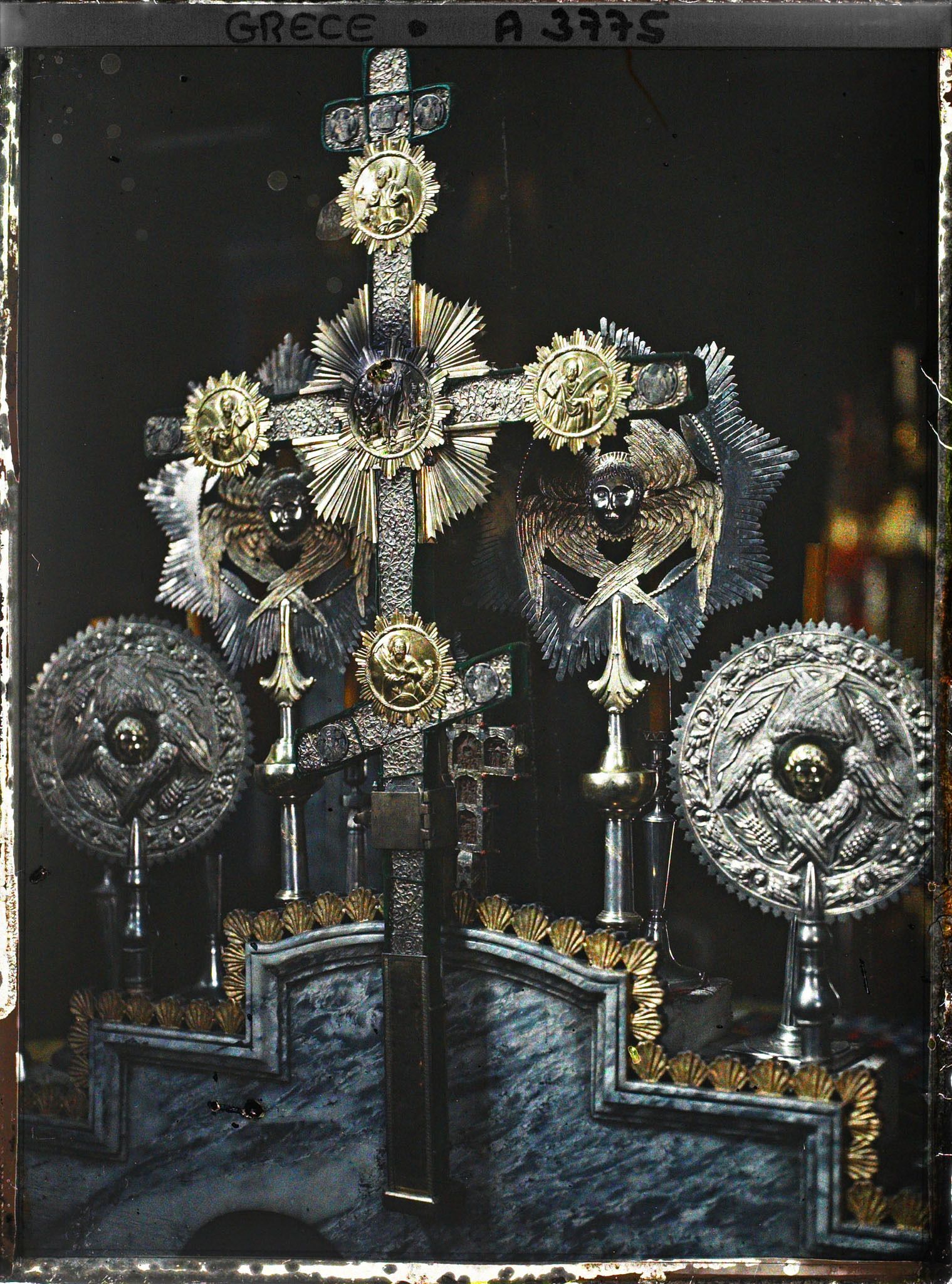 Image représentant Mont-Athos, Vatopediou, Croix d'or et d'argent