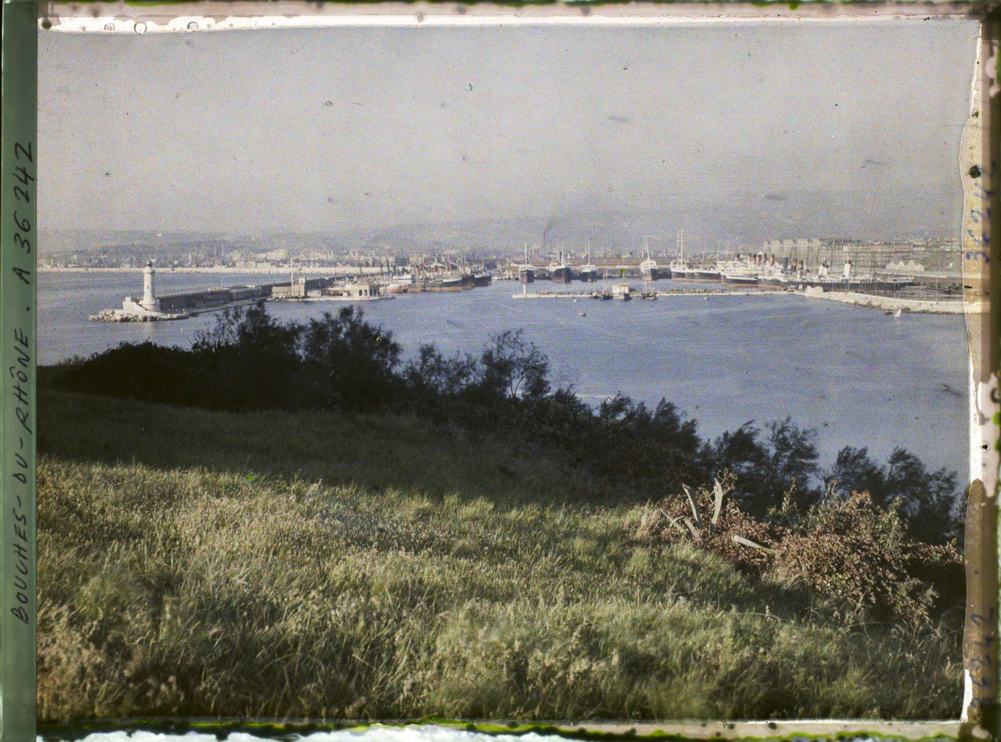 Image représentant Le bassin de la Joliette, vue prise du parc du Pharo