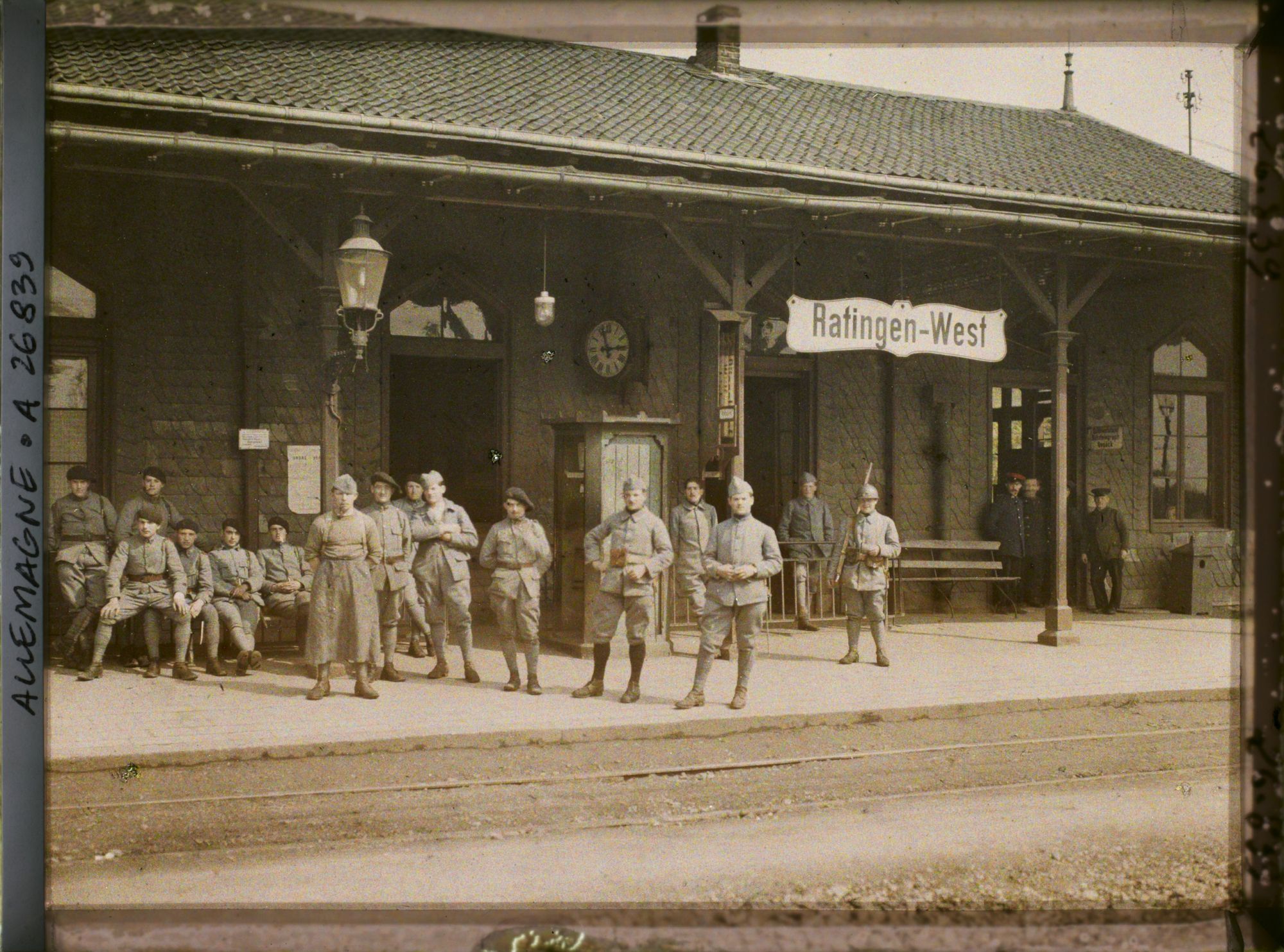 Image représentant La gare occupée par les troupes françaises