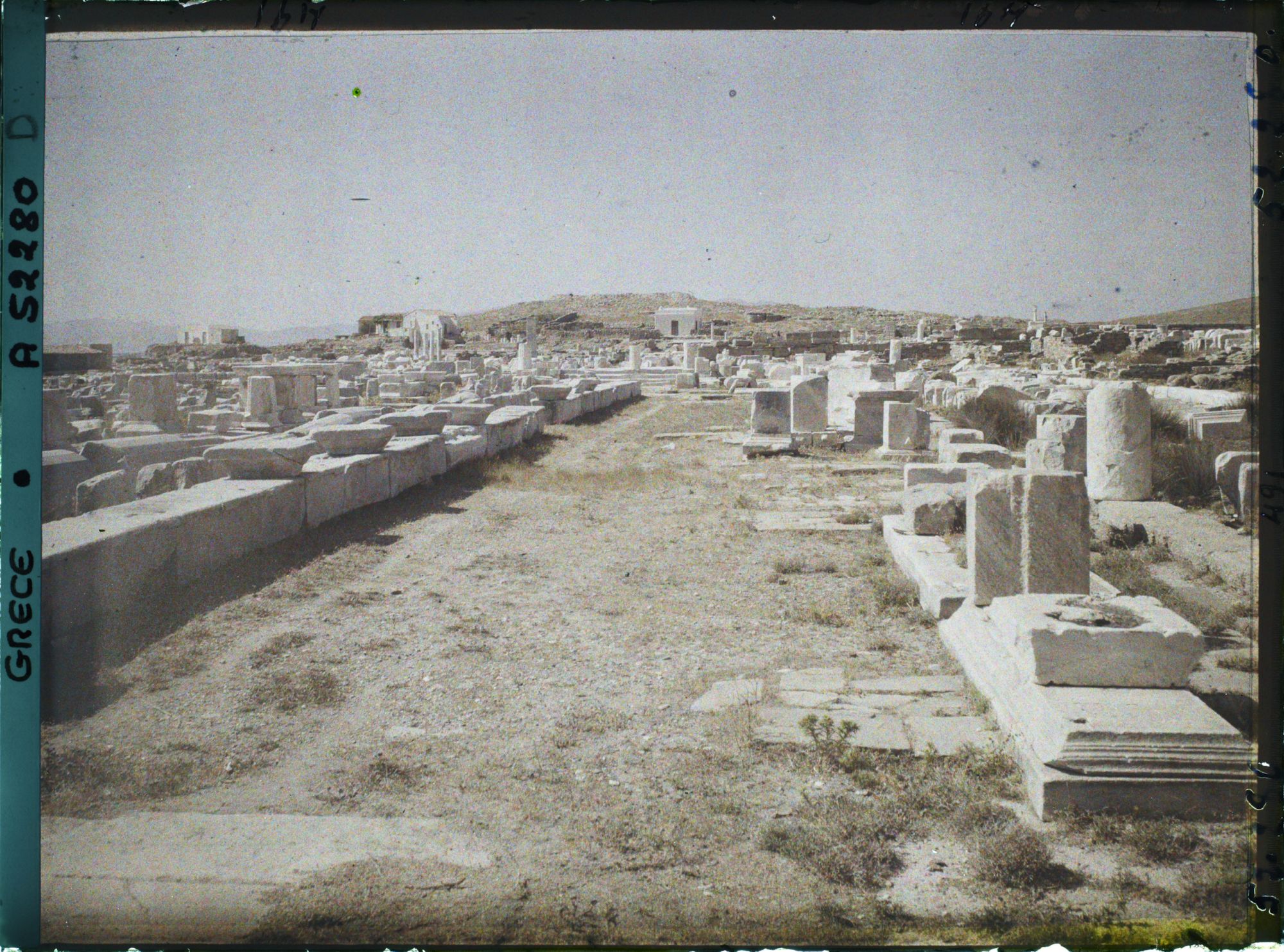 Image représentant Quartier du Hieron (sanctuaire) d'Apollon, l'avenue des Processions conduisant au Hieron (direction nord)