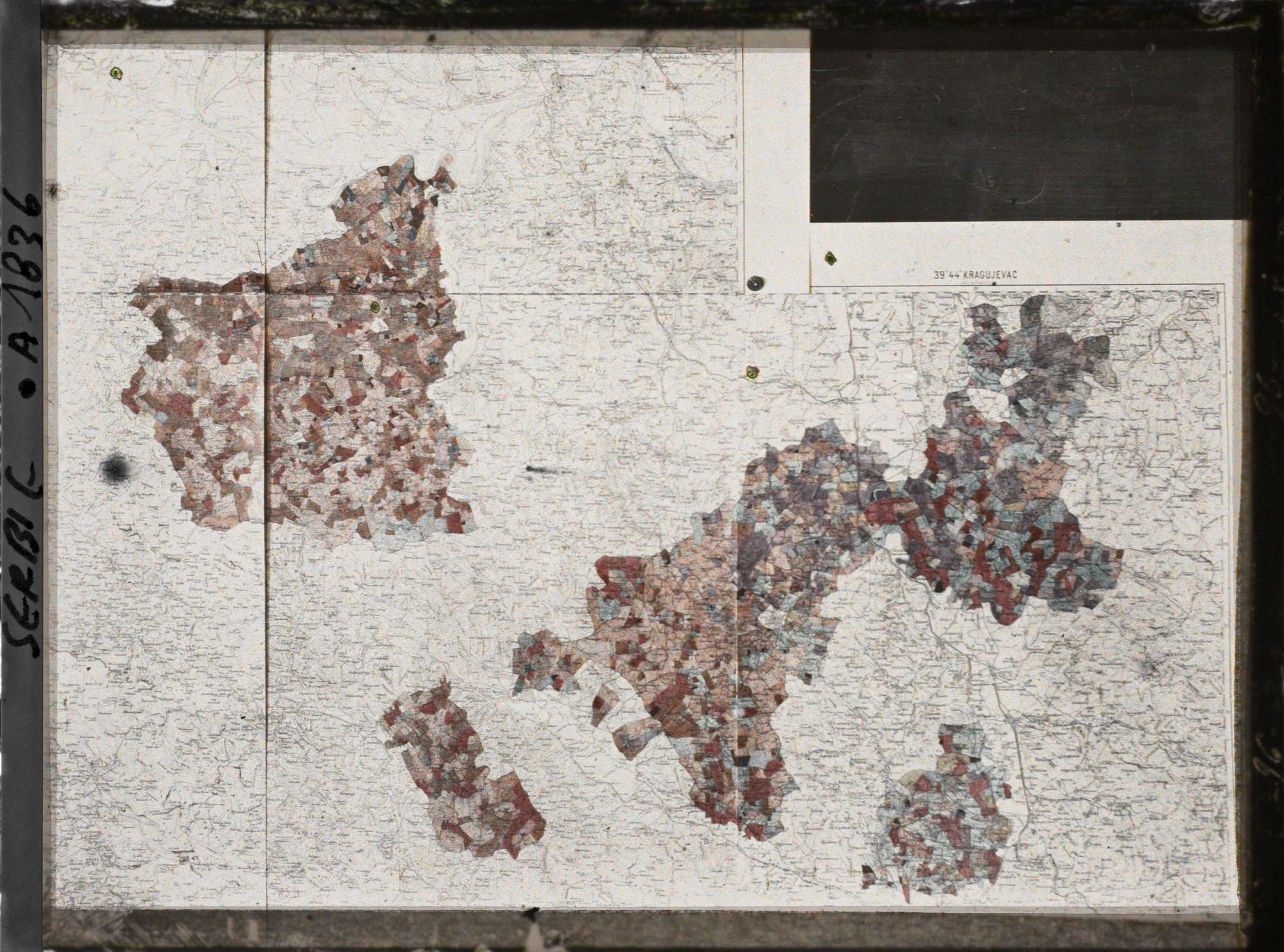 Image représentant Carte intitulée " Les origines du peuplement de la Šumadija "