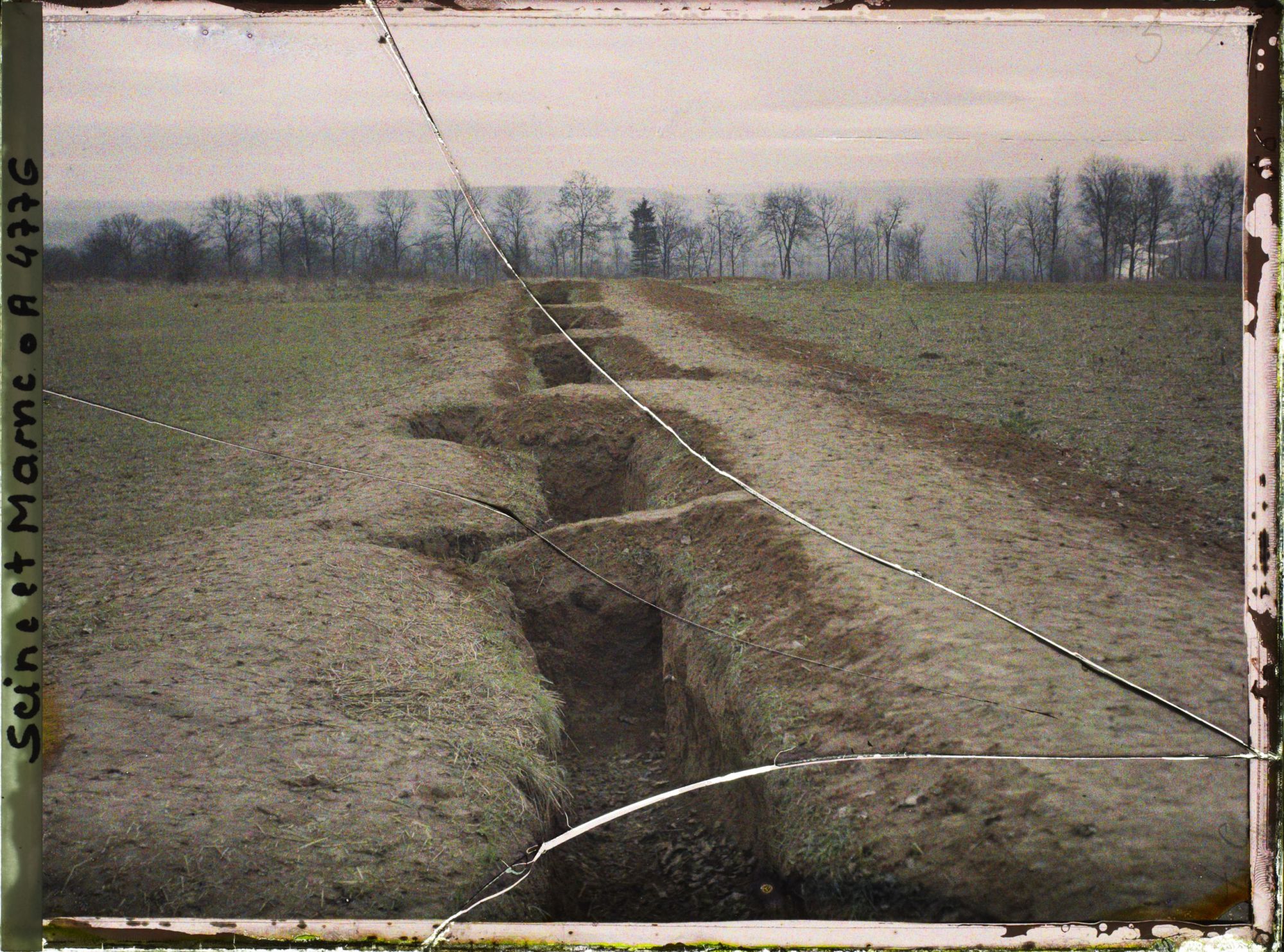 Image représentant France, Après Vareddes, Tranchées allemandes près de la position des anciennes batteries allemandes