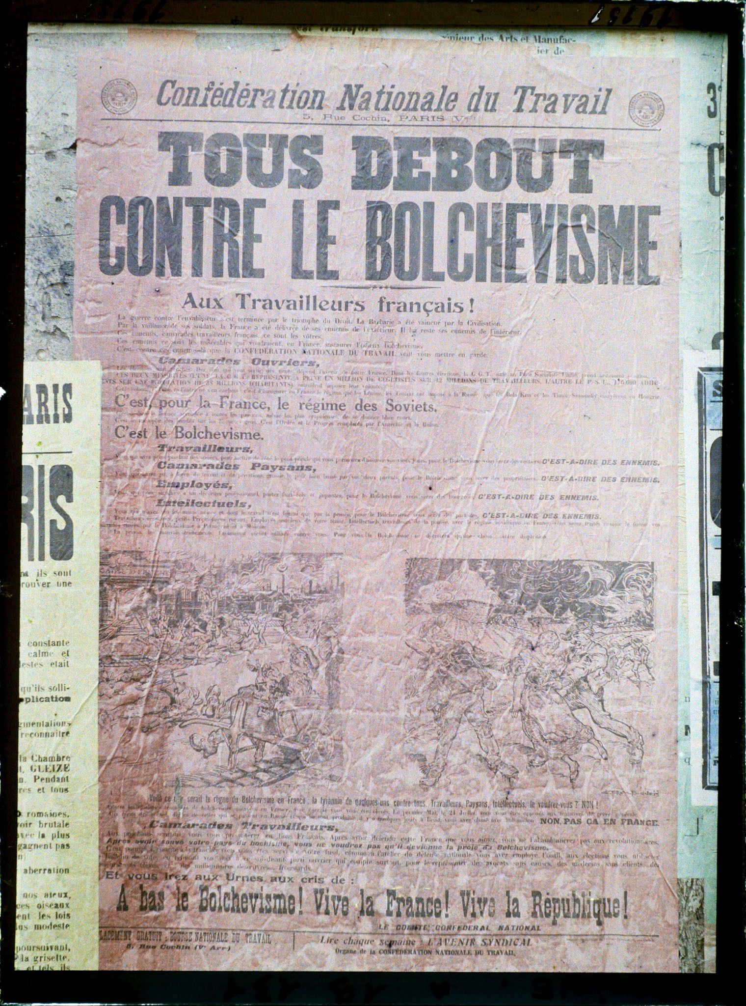 Image représentant Affiche contre le bolchévisme pour les élections législatives de novembre 1919