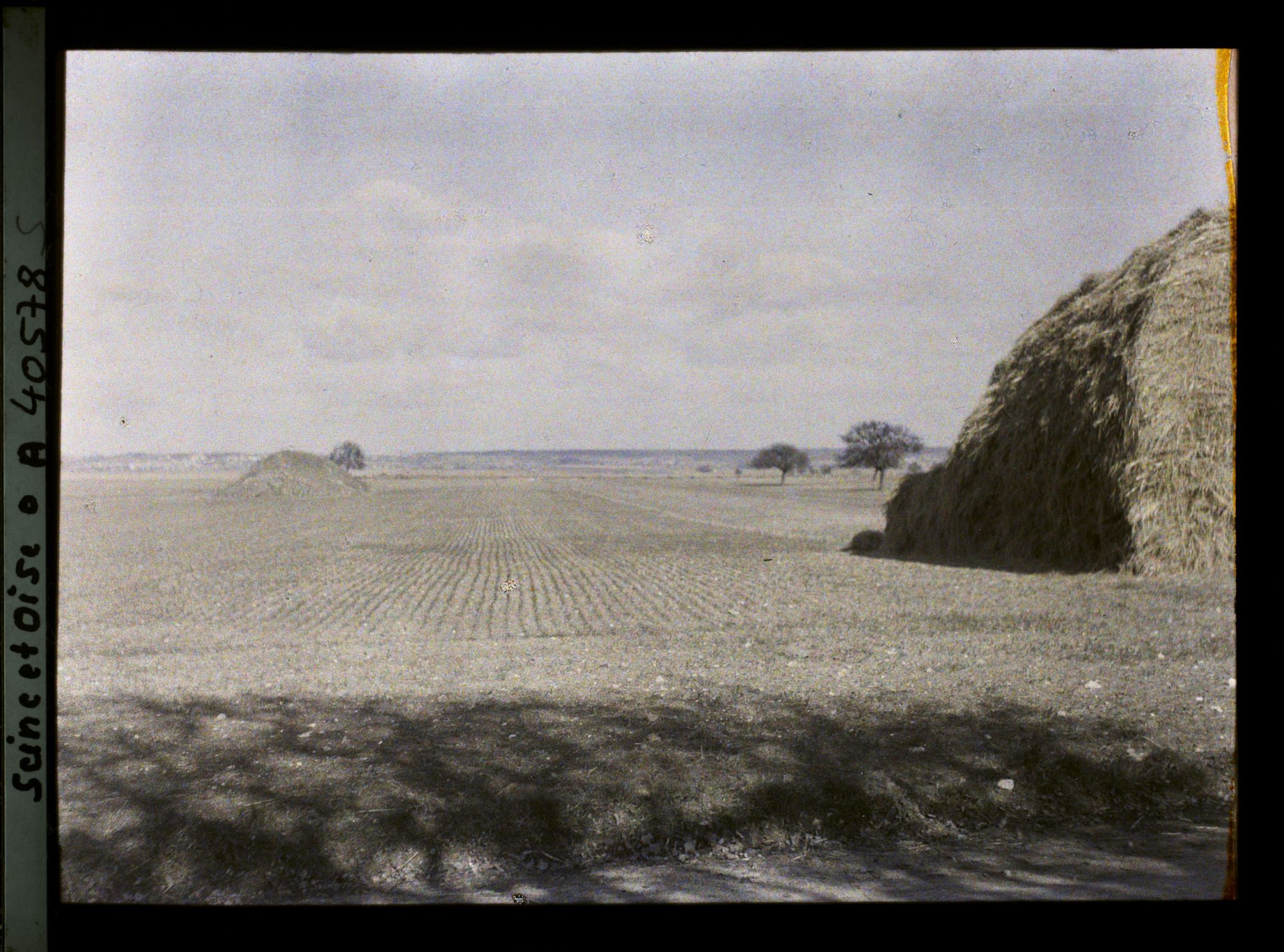 Image représentant France, Les Clayes, Champ de blé sur la route de Neaupbe -le-Château