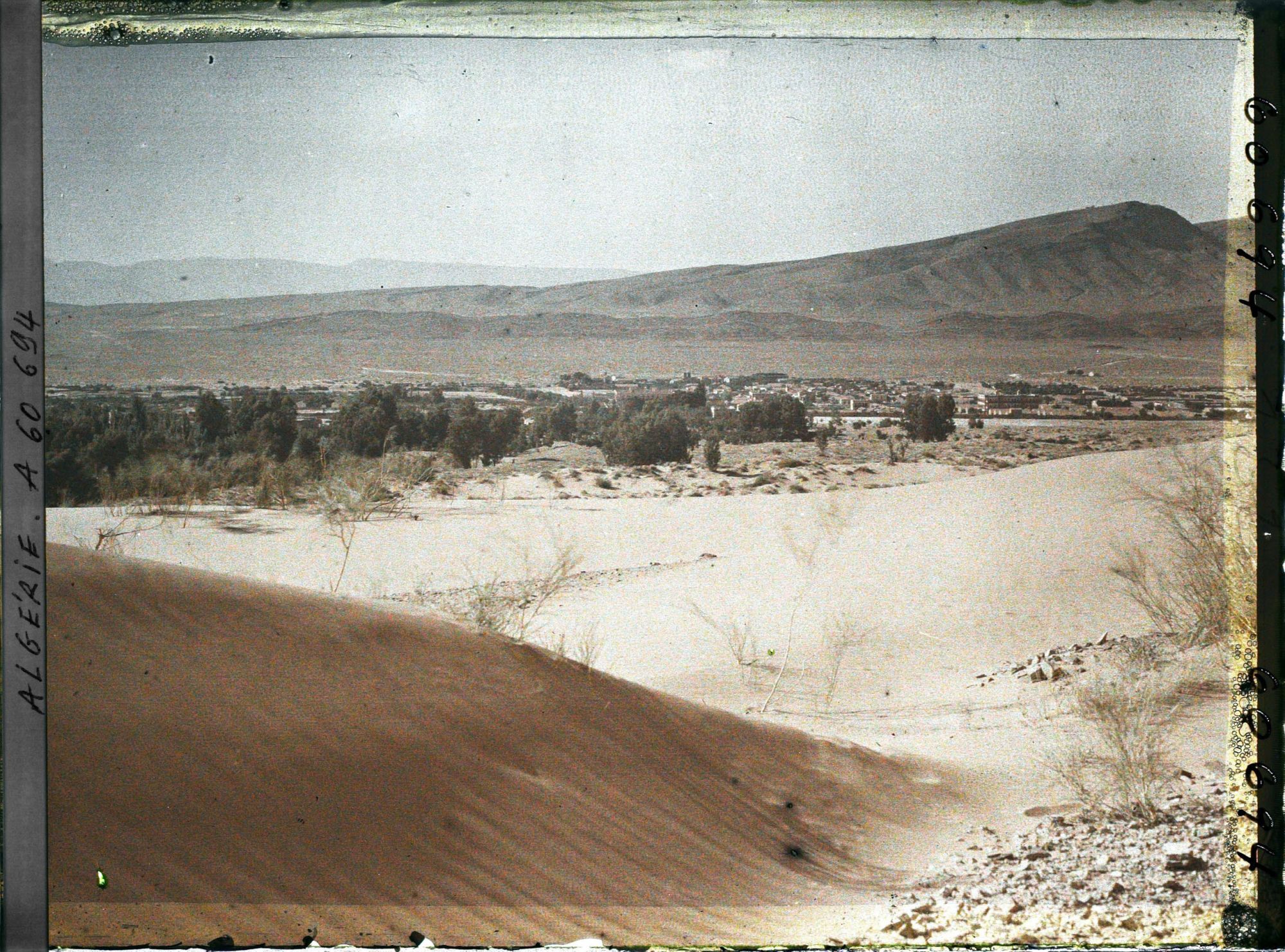 Image représentant Vue de la ville d'Aïn-Sefra avec à l'arrière-plan, le Djebel Aïssa