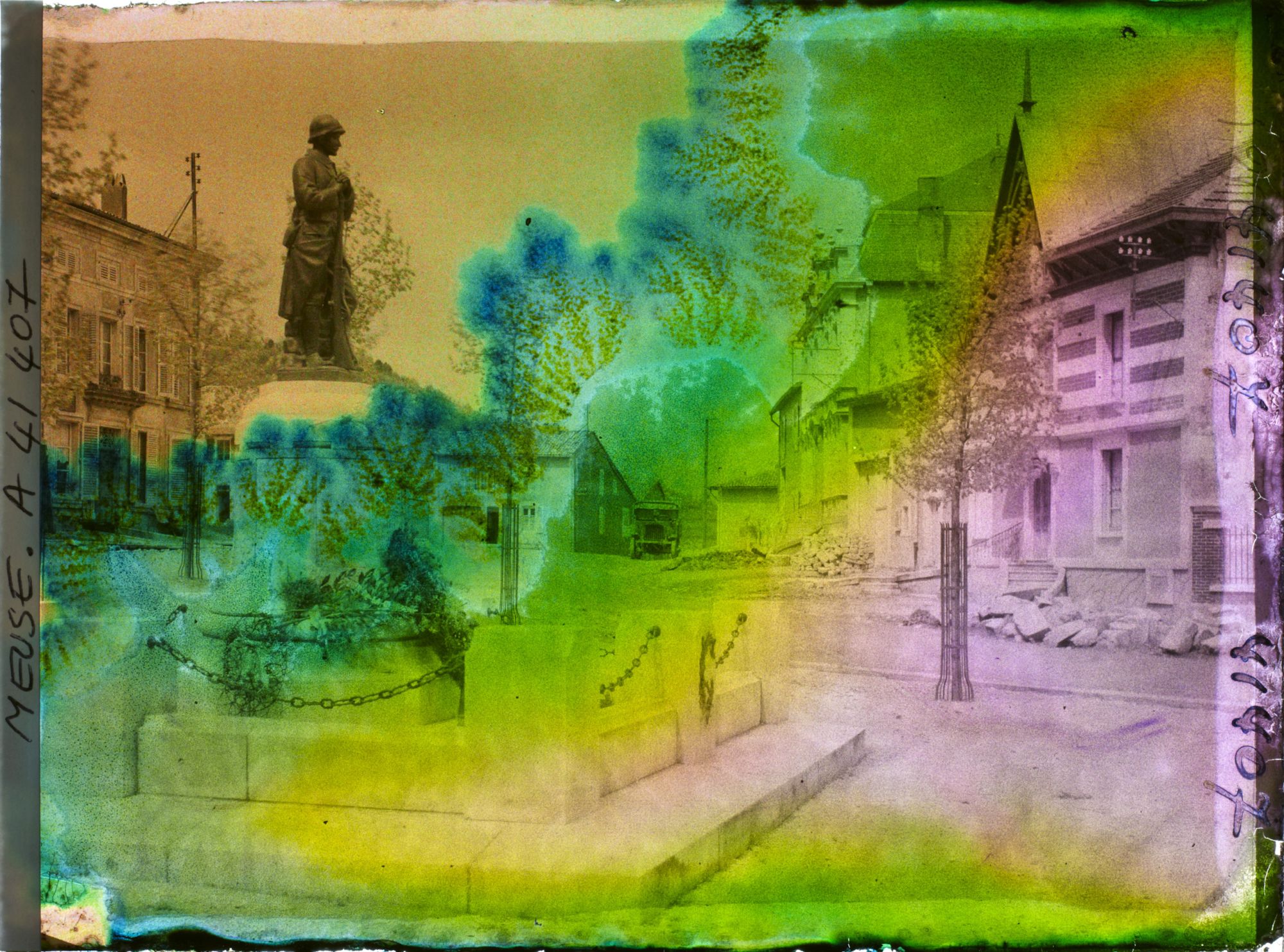 Image représentant France, St Maurice sous les Côtes, Monumt aux morts et nouvelles Maisons