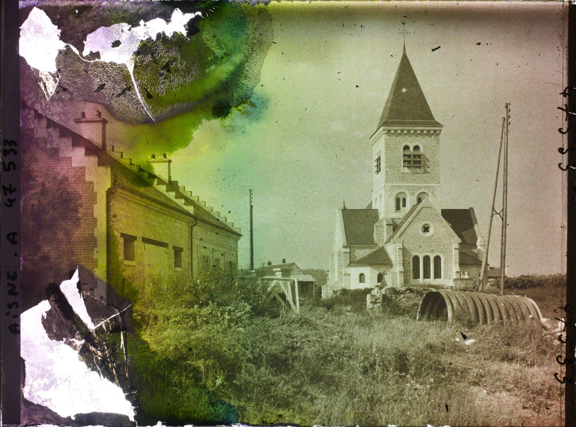 Image représentant France, Margival, Une vue vers l'Eglise