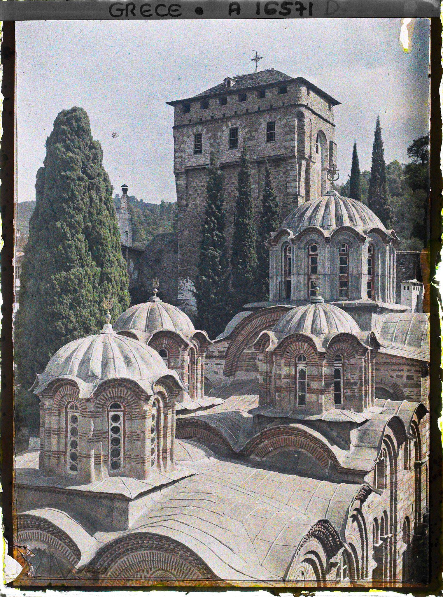Image représentant Turquie, Hilendar, Les Coupoles et la Tour du Monastère