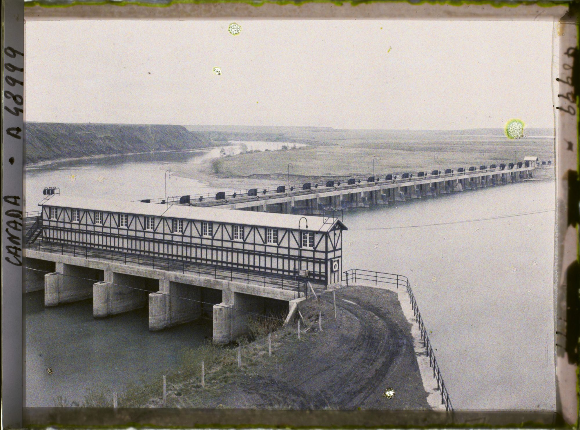 Image représentant Canada, Bassano, Barrage de la Bosse - Vue Générale des Ouvrages du Barrage