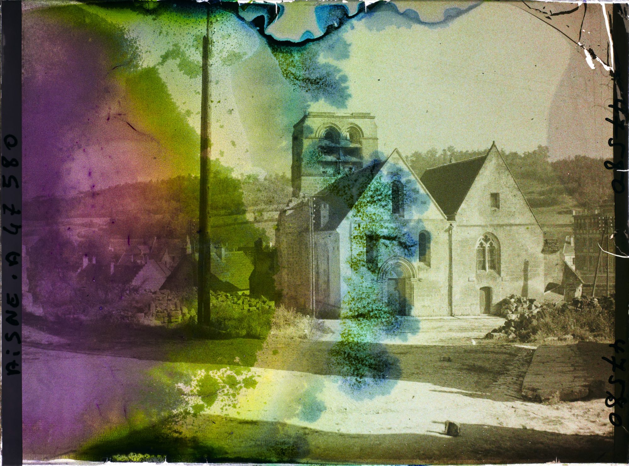 Image représentant France, Coeuvres et Valsery, Façade de l'Eglise, restaurée