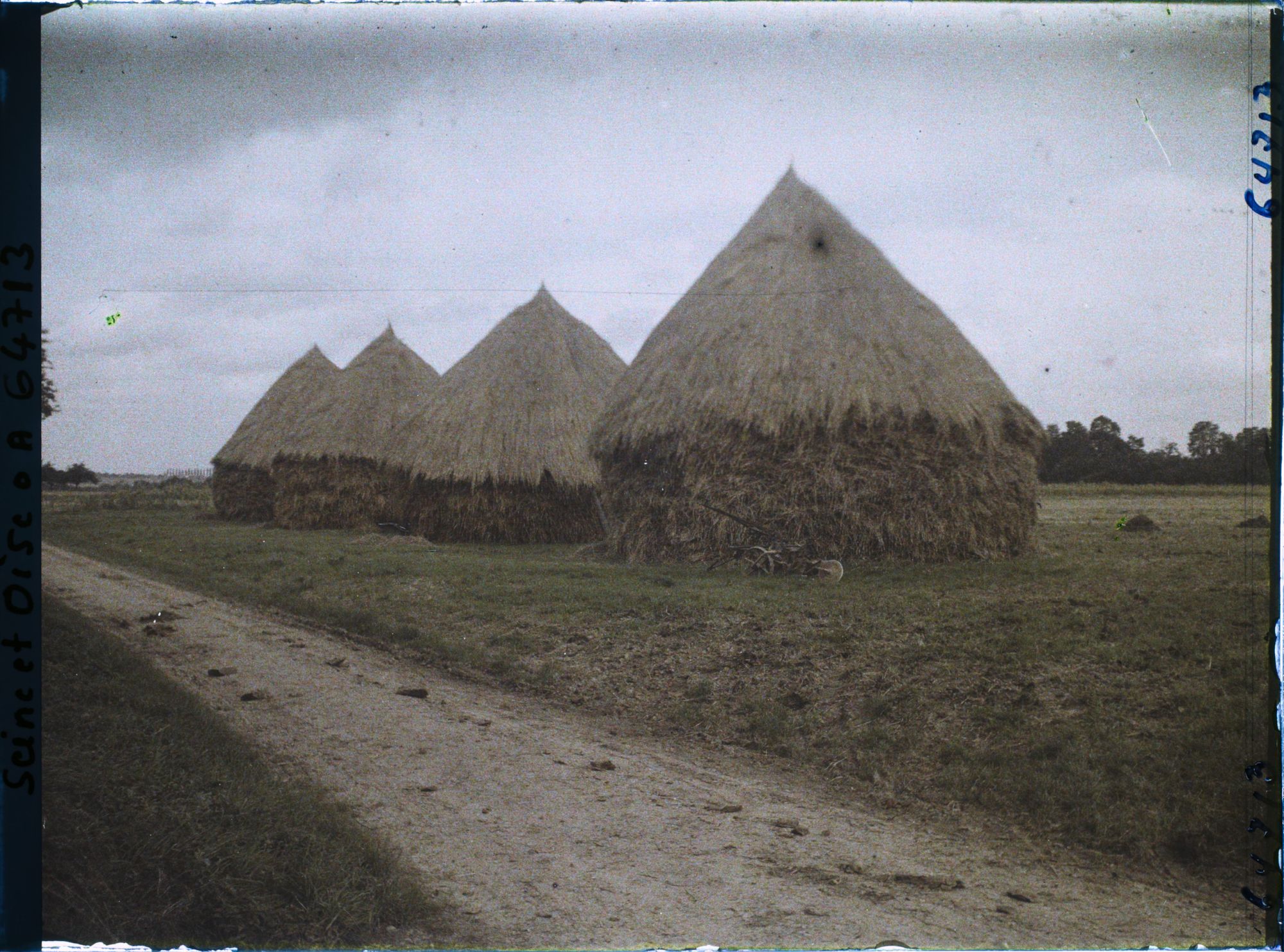 Image représentant Ile de France, Mafliers, Groupe de meules de blé
