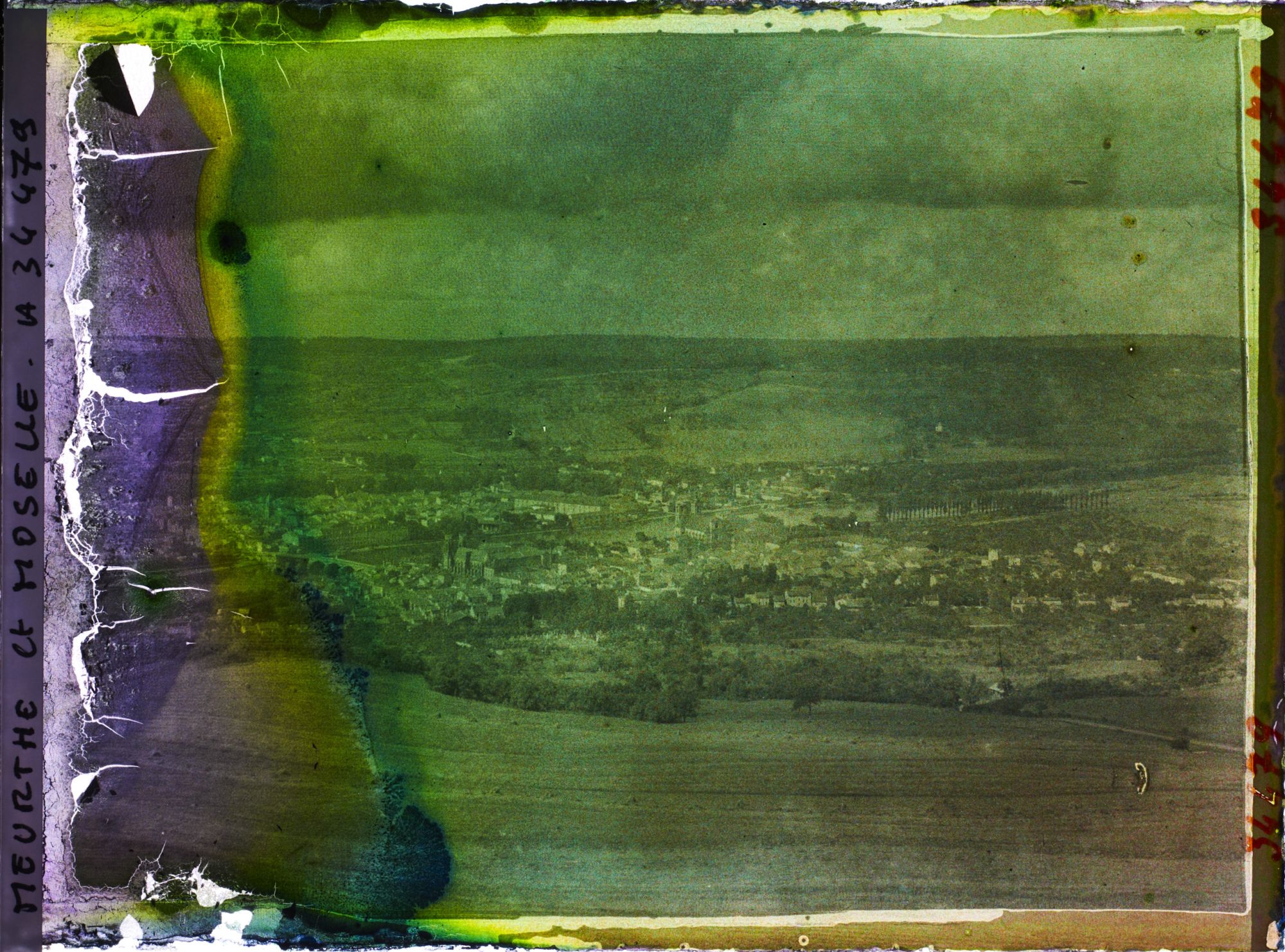 Image représentant France, Mousson, Panorama de Pont à Mousson