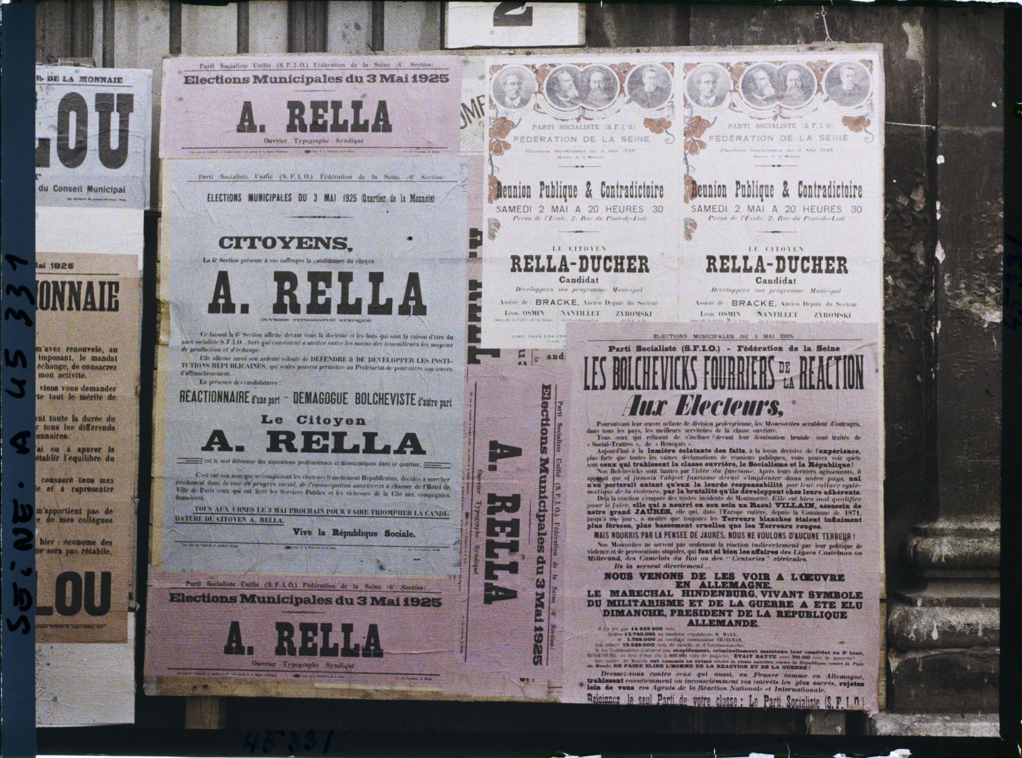 Image représentant Affiche pour les élections municipales, A. Rella