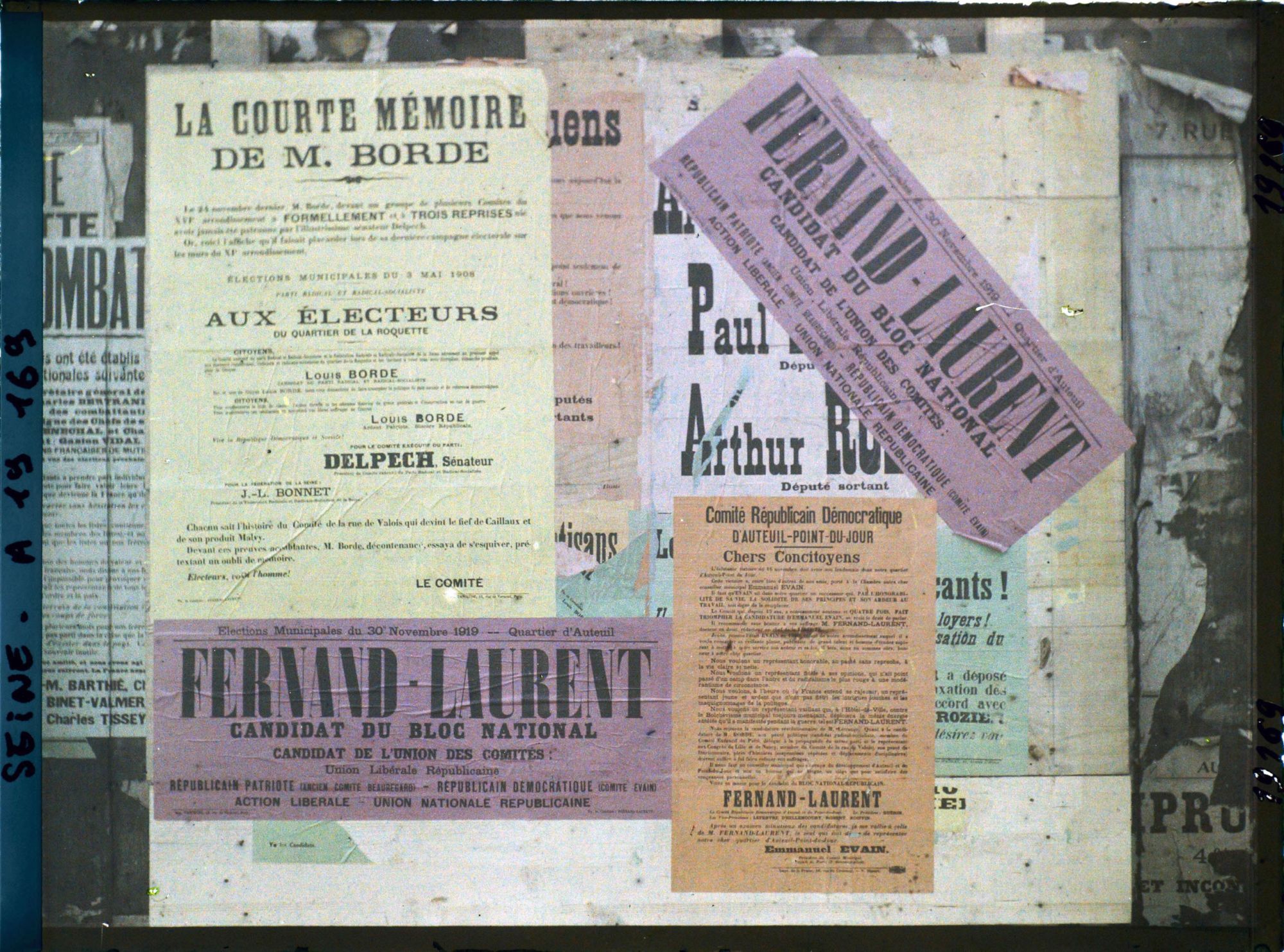 Image représentant Affiches pour les élections municipales du quartier d'Auteuil